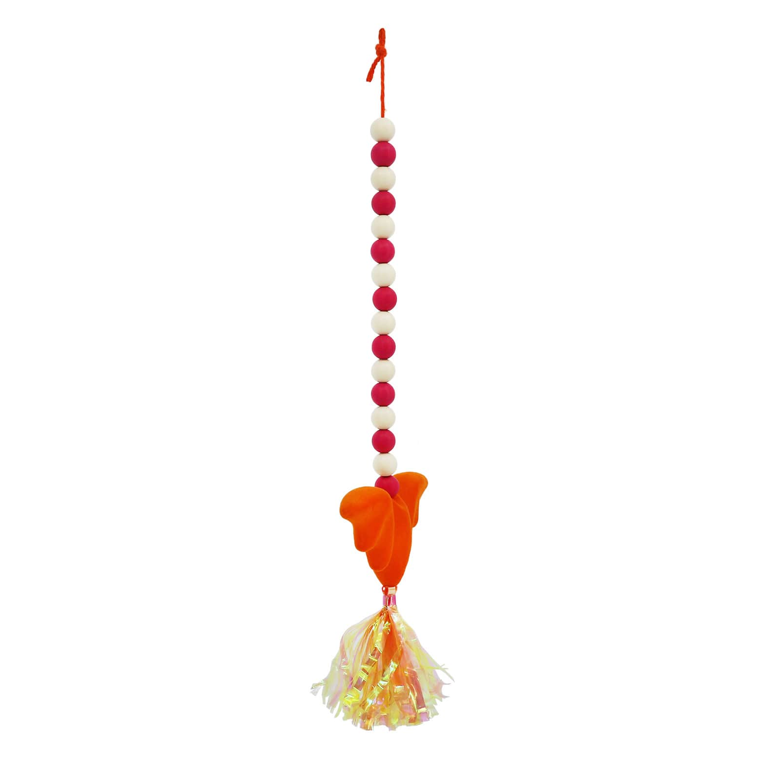 20&#x22; Orange Bat Wood Beads Wall D&#xE9;cor by Ashland&#xAE;