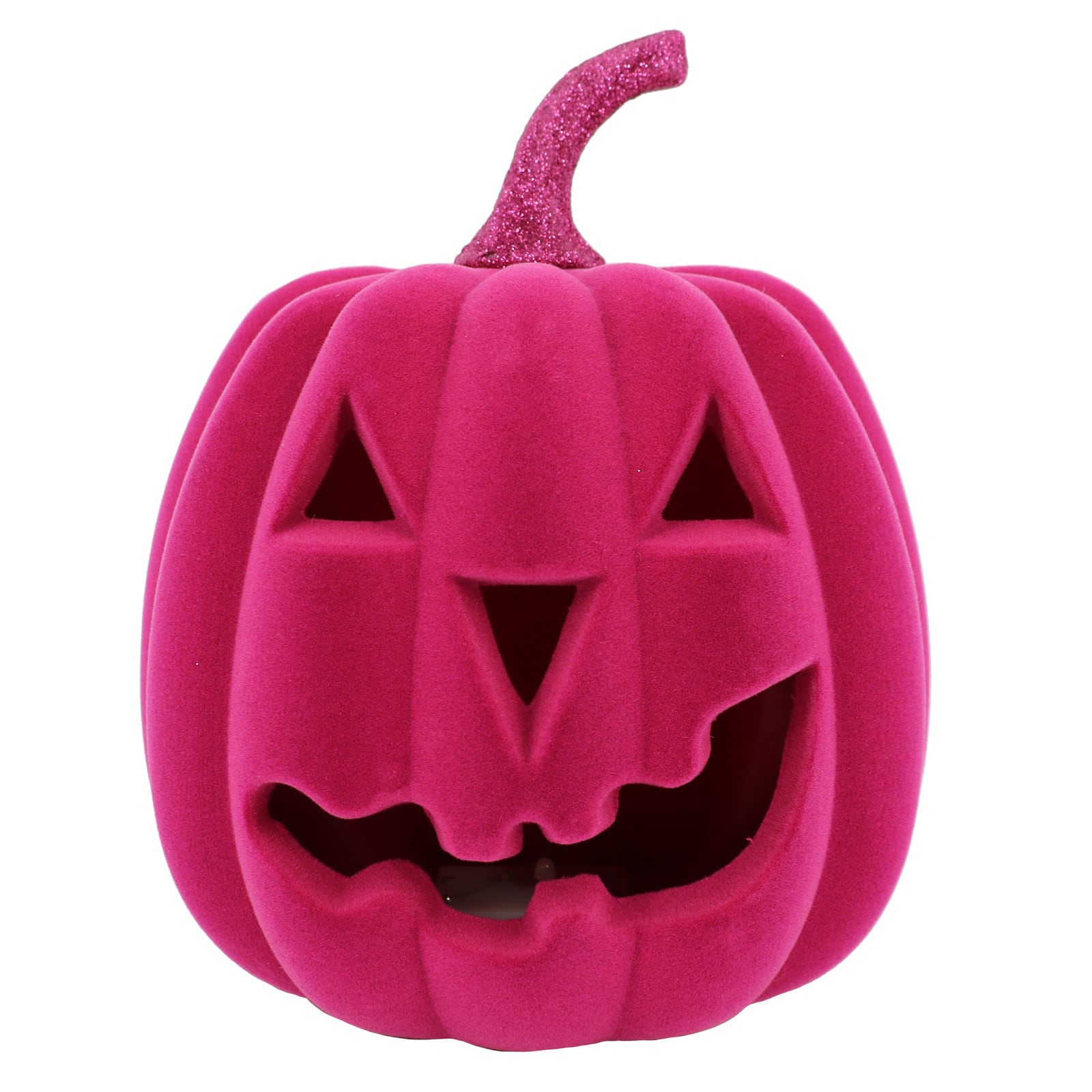Flocked Lit Tabletop Jack-O'-Lantern by Ashland®