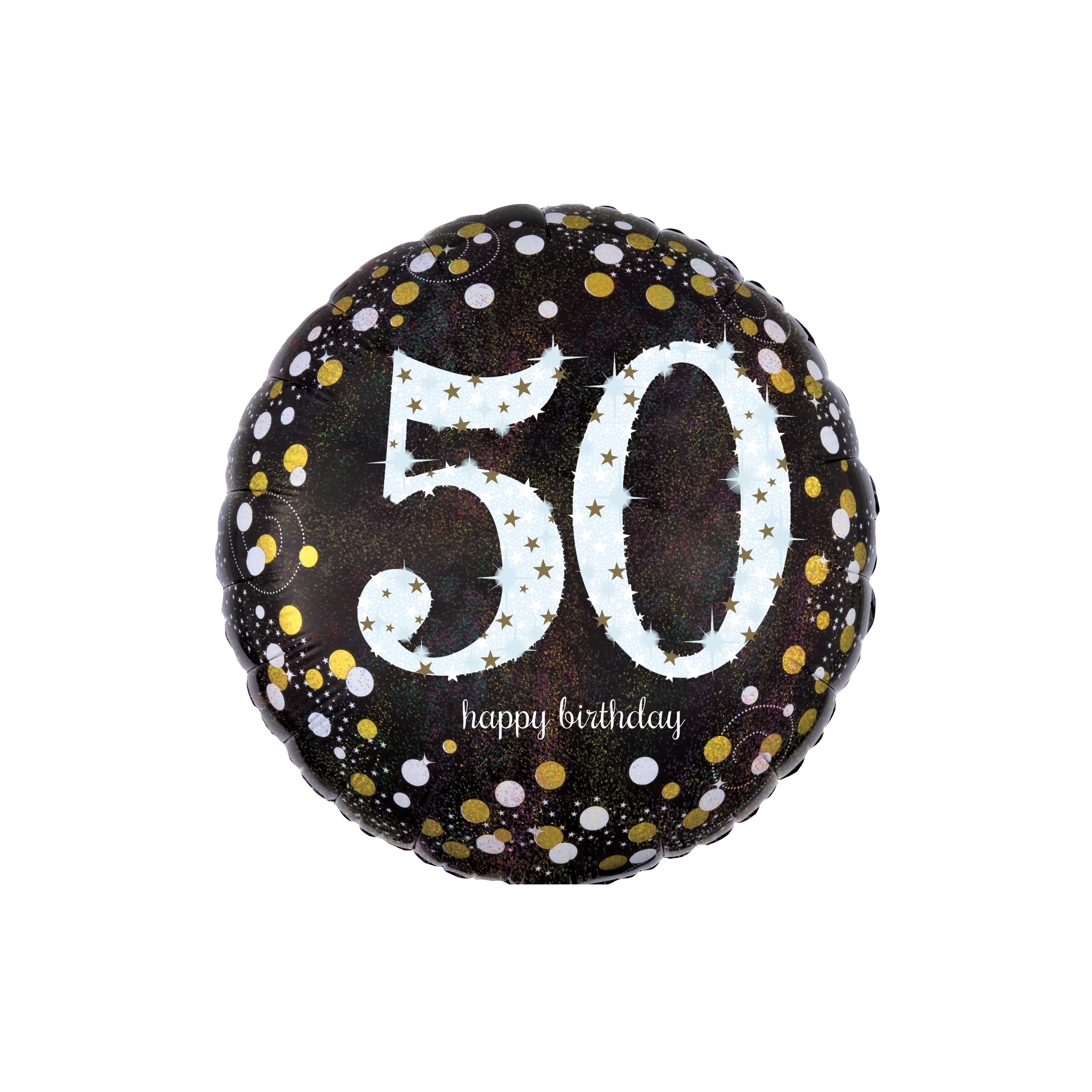 18" Sparkling 50 Birthday Foil Balloon