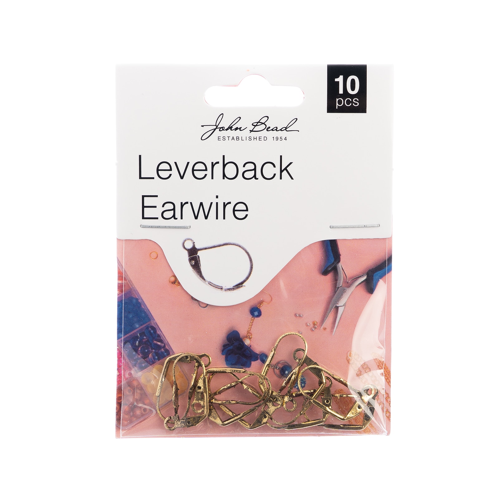 John Bead Must Have Findings 19mm Leverback Earwire, 10ct.