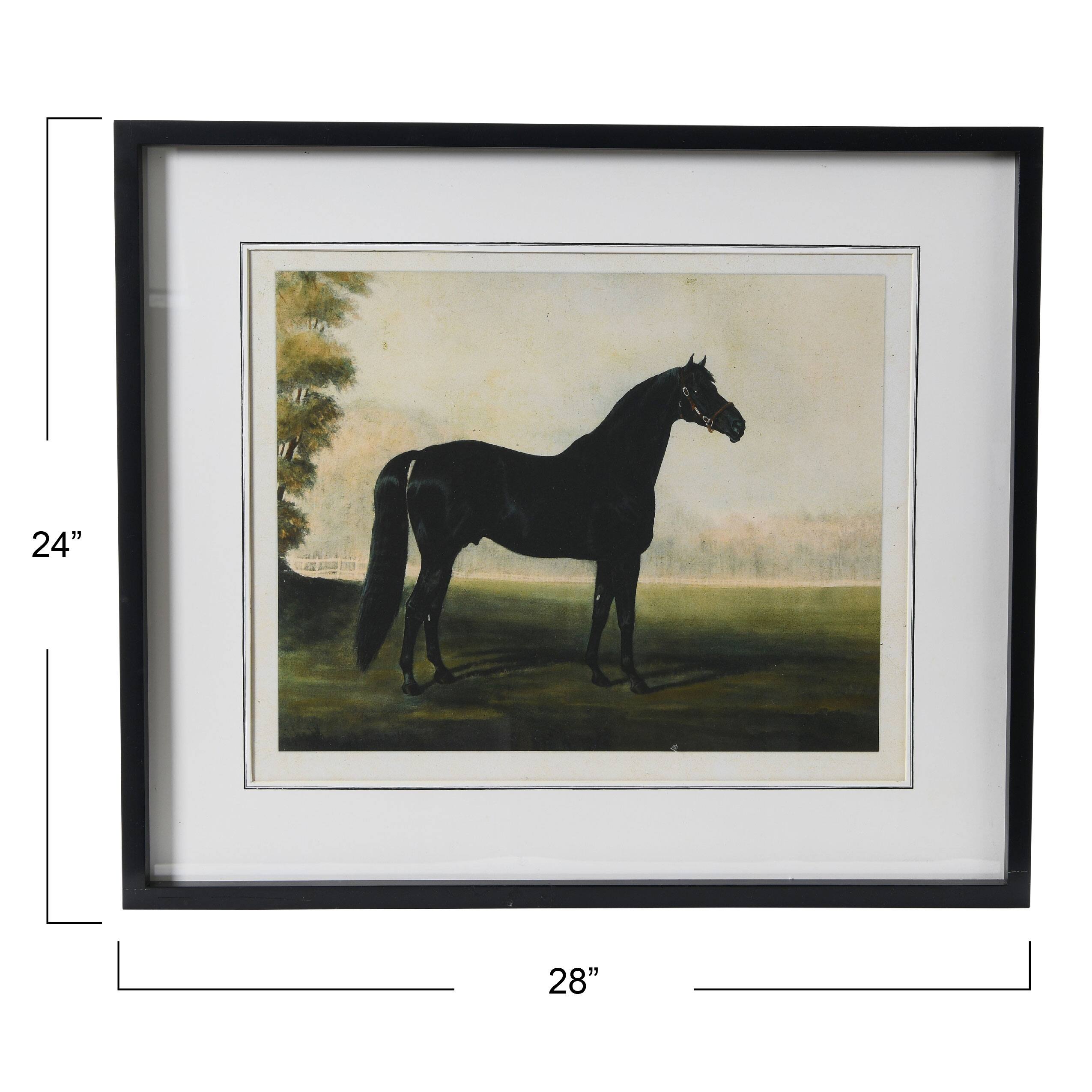 Hello Honey&#xAE; Framed Horse Print Wall Hanging