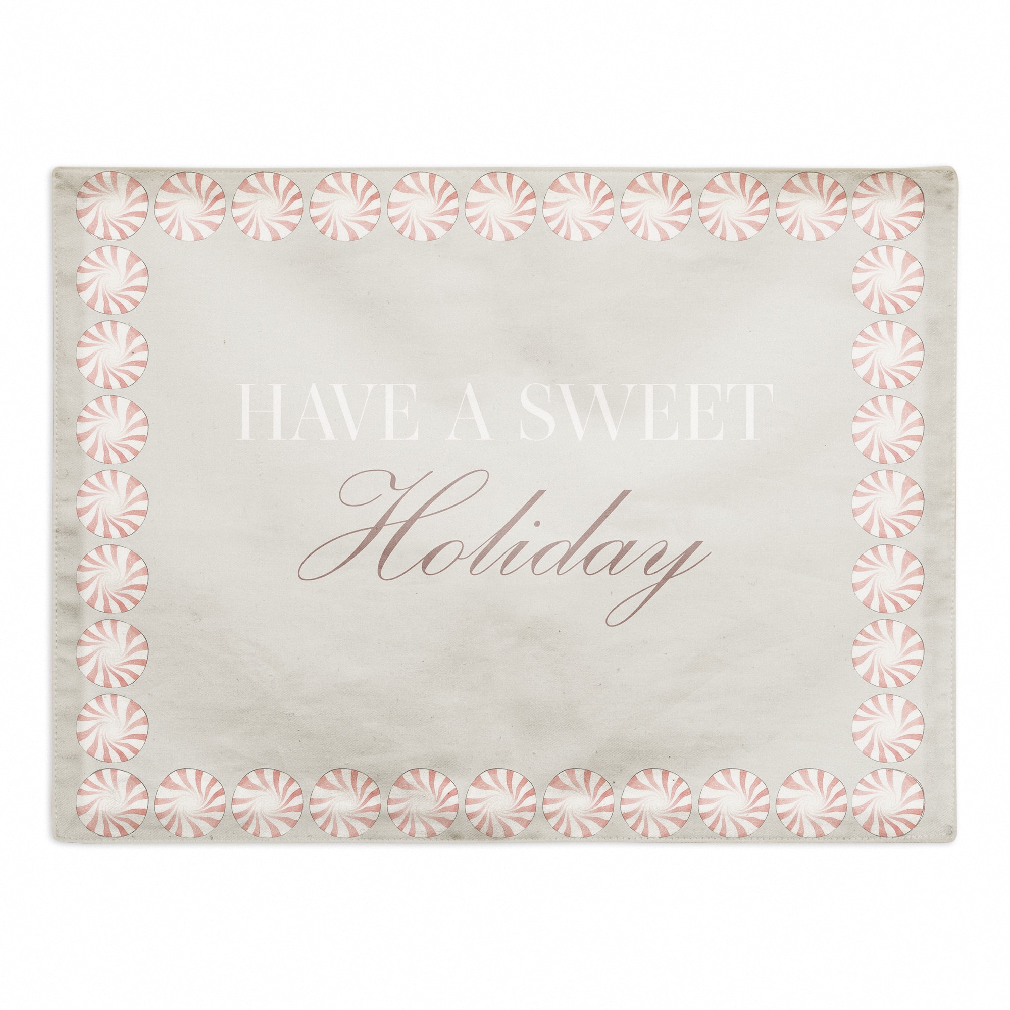 Sweet Holiday Peppermint 18x14 Poly Twill Placemat