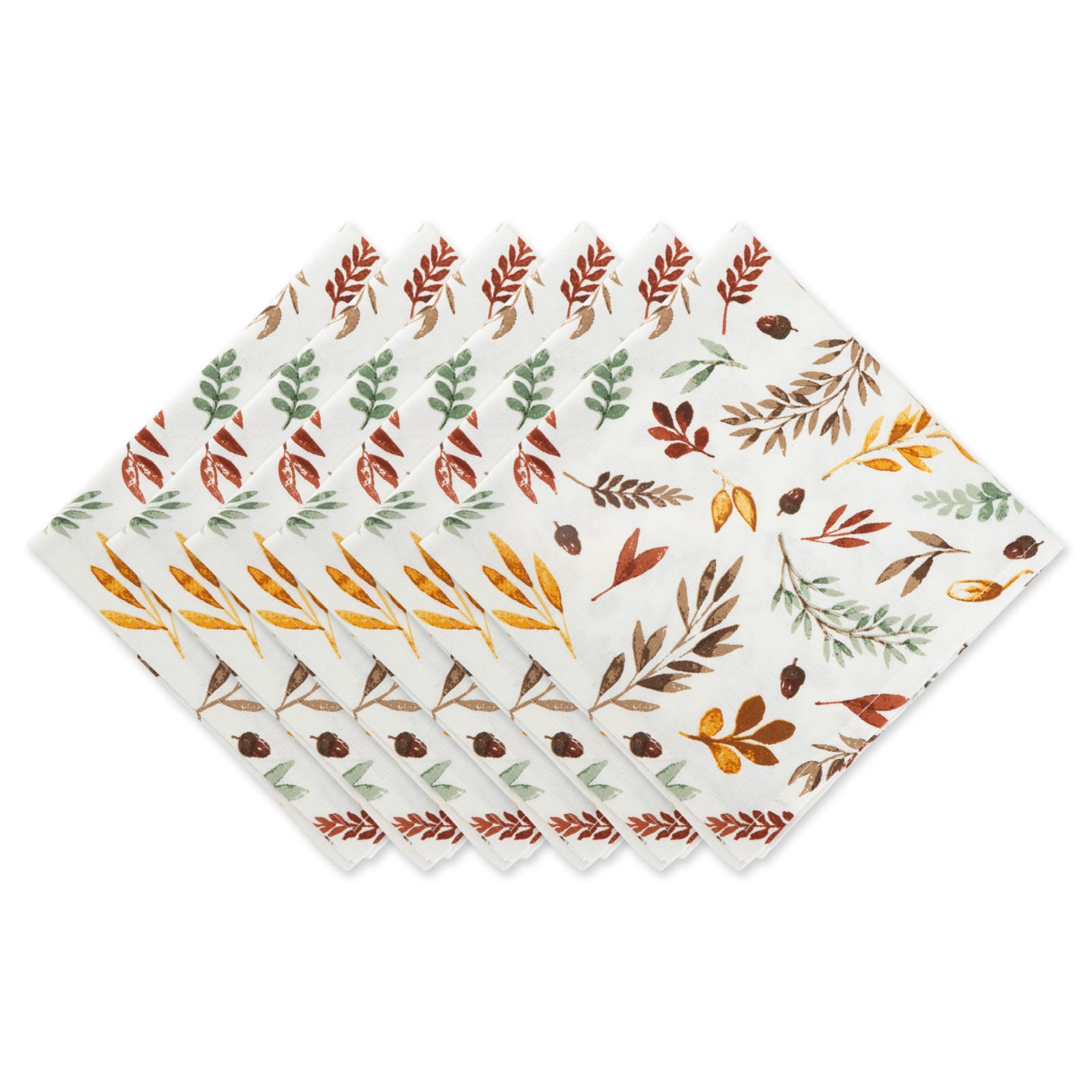 DII® Thanksgiving Thankful Autumn Fall Leaves Dinner Napkins, 6ct.