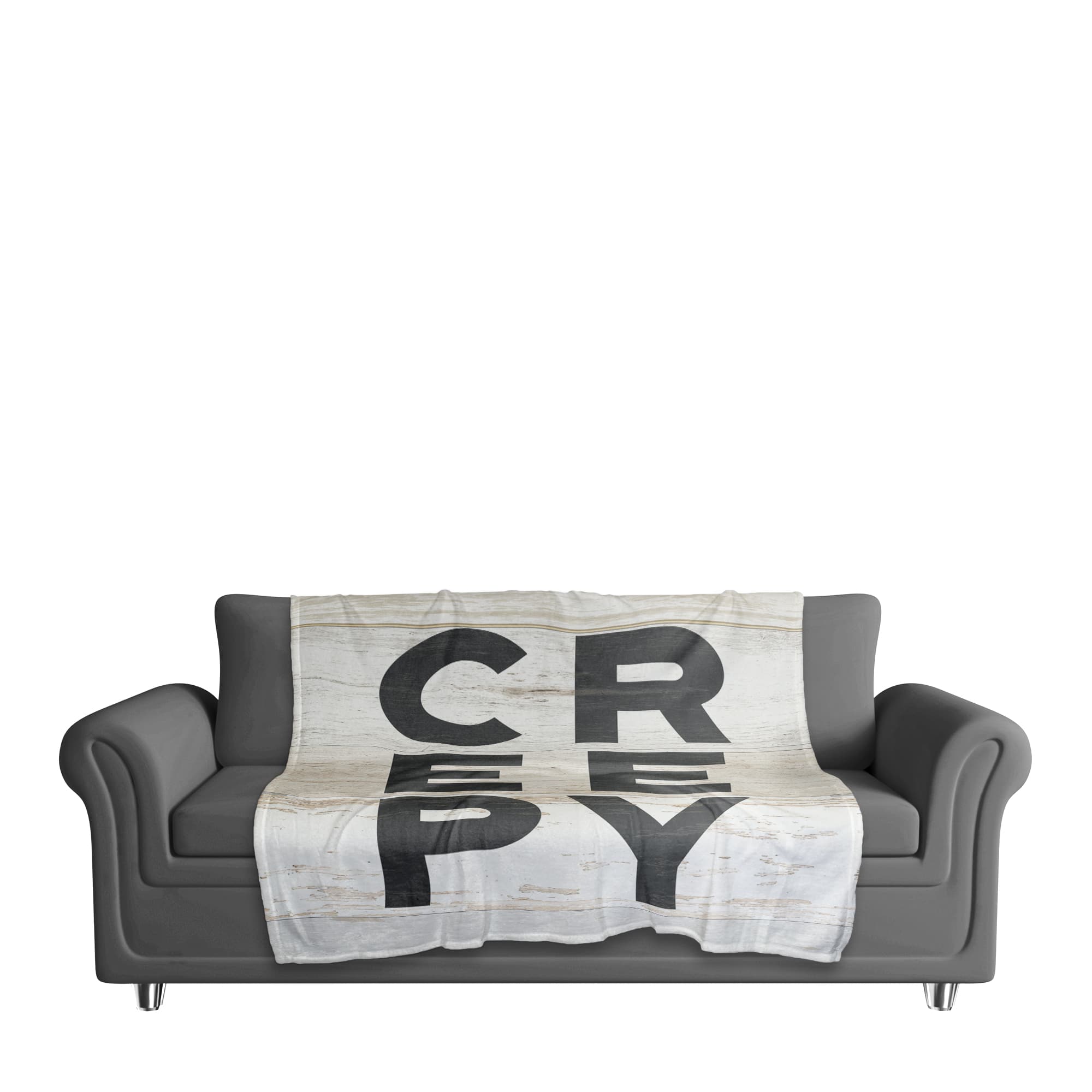 Creepy Wood Fleece Throw