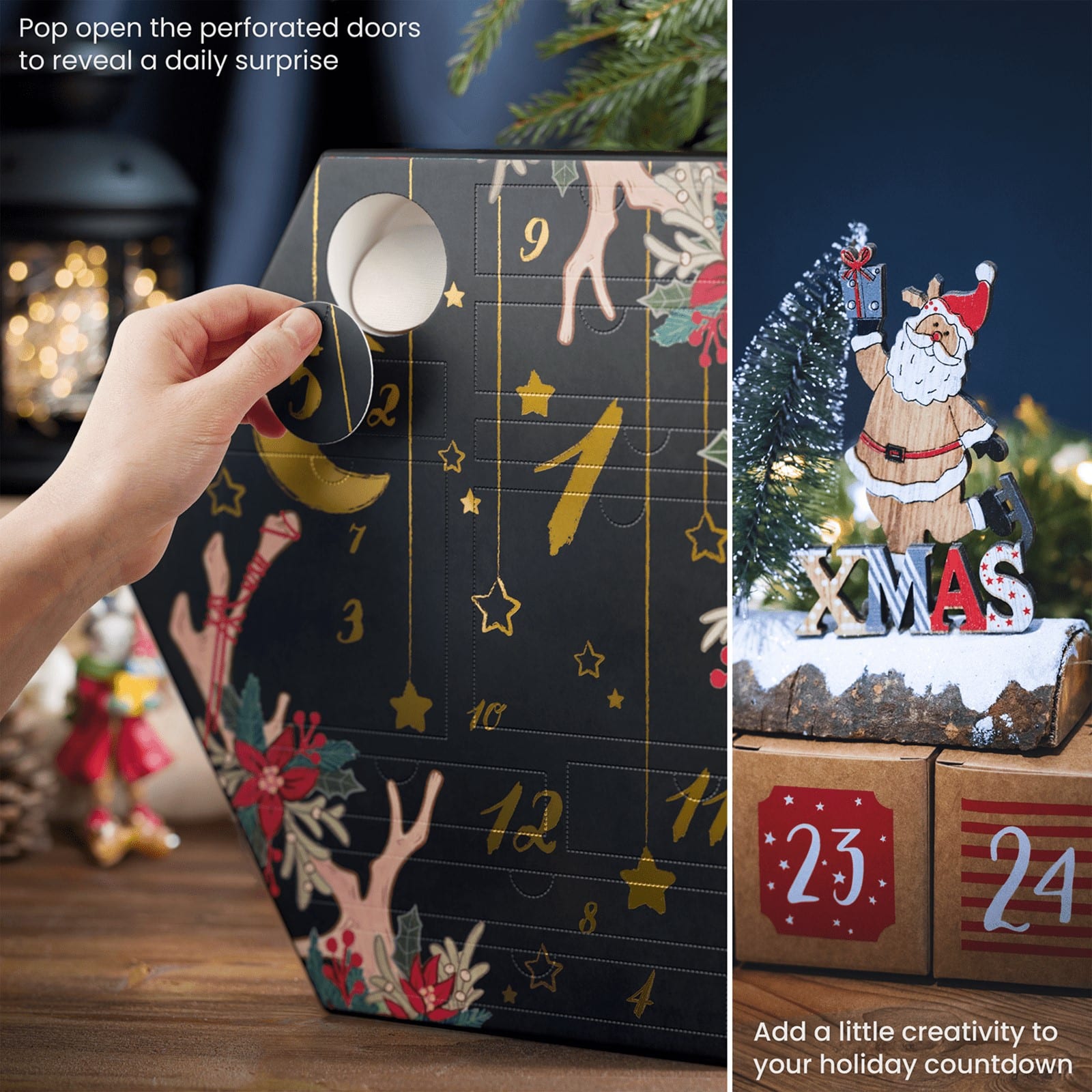 Arteza&#xAE; 12 Day Joy to the World Fine Art Christmas 2023 Advent Calendar