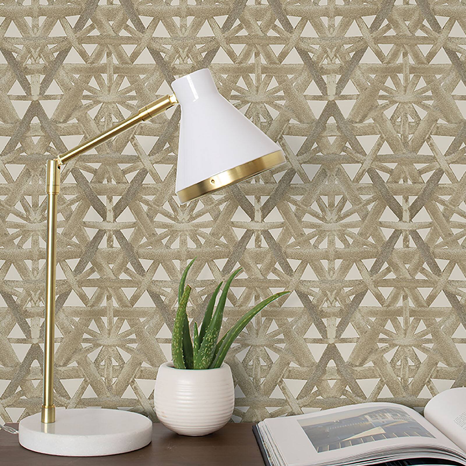 Tommy Bahama&#xAE; Rattan Lattice Peel &#x26; Stick Wallpaper