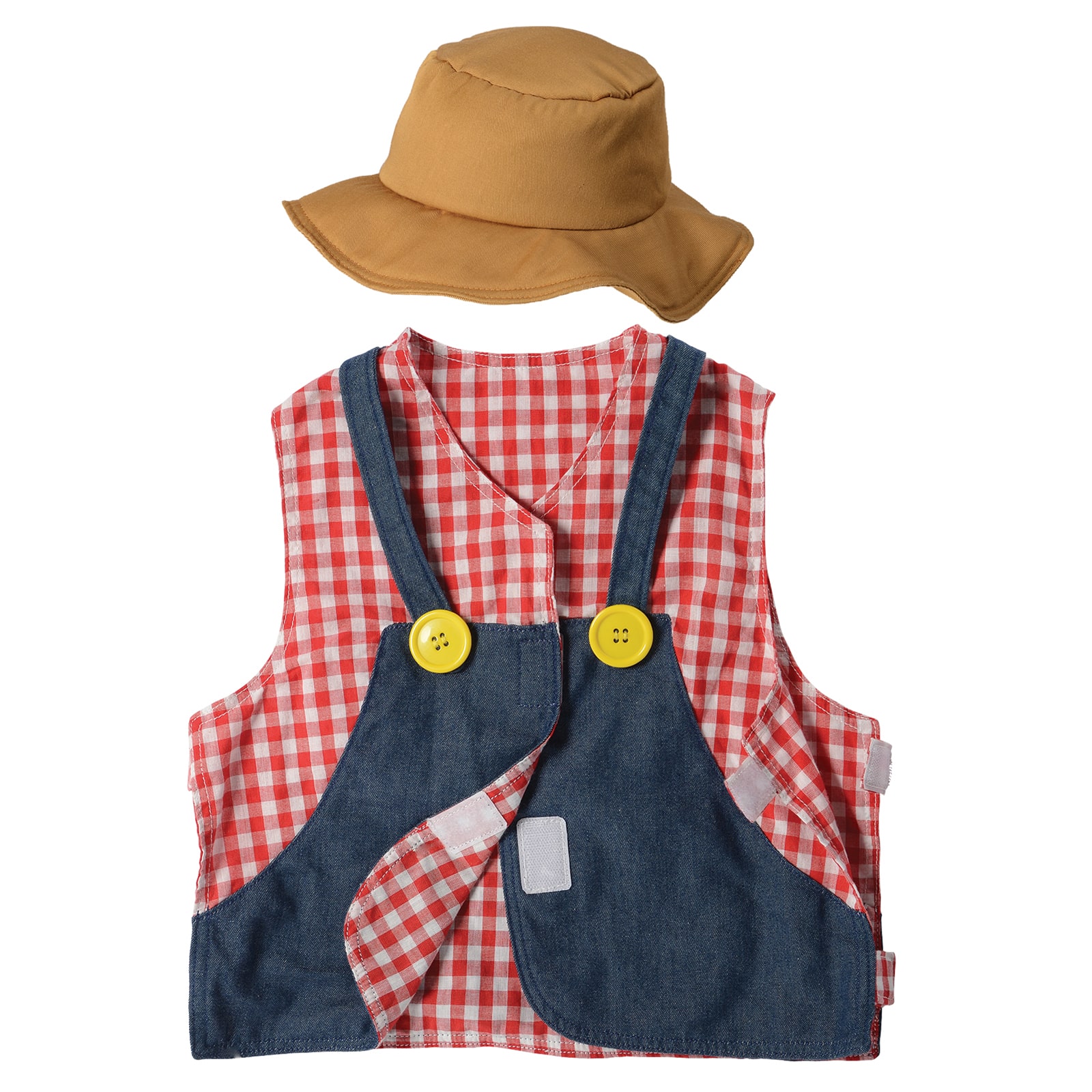 Cre8tive Minds&#xAE; Farmer Toddler Vest &#x26; Hat Dress-up Set