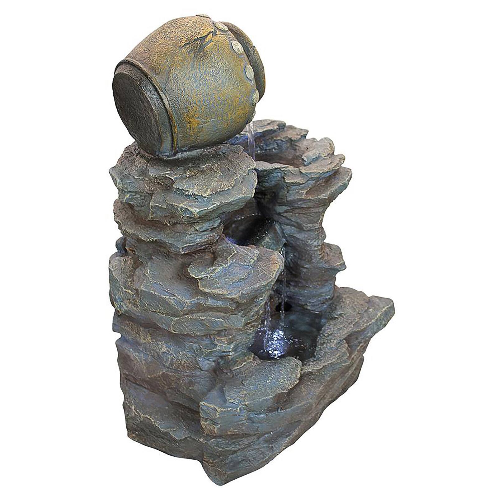 Design Toscano Spilling Jug Cascading Garden Fountain