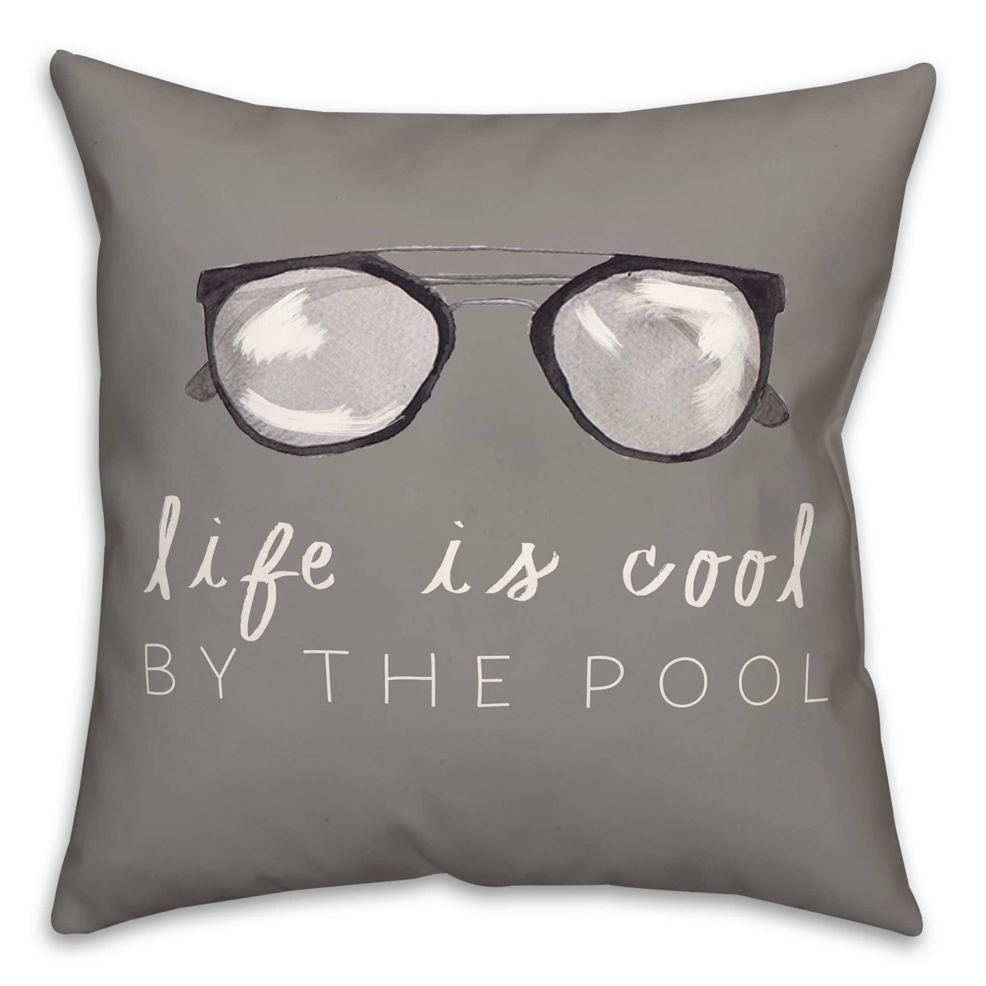 Life by the Pool Indoor/Outdoor Throw Pillow