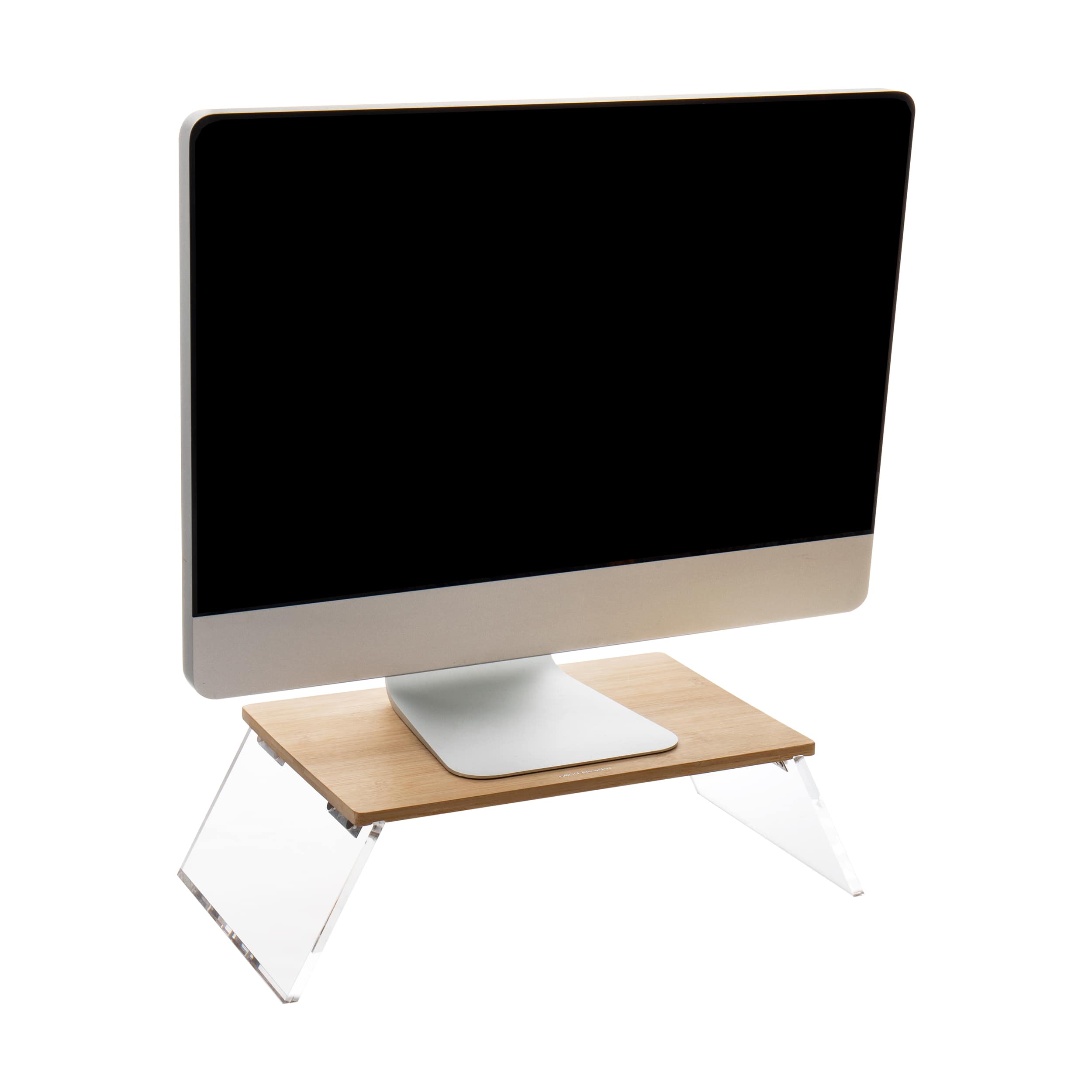 Mind Reader Modern Collection Rayon from Bamboo Foldable Monitor Stand