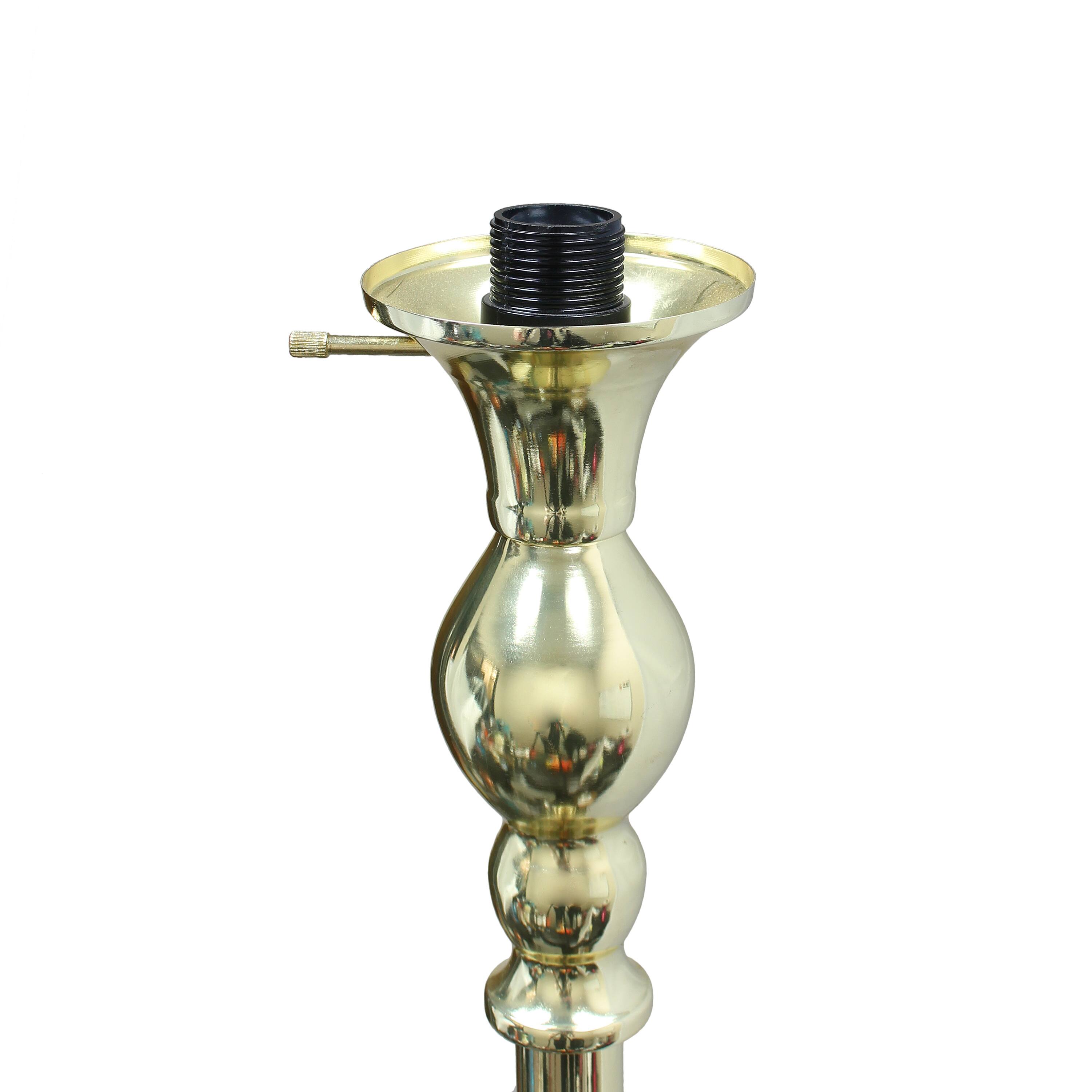 Lalia Home 6ft. Torchiere Floor Lamp with Marbleized Shade
