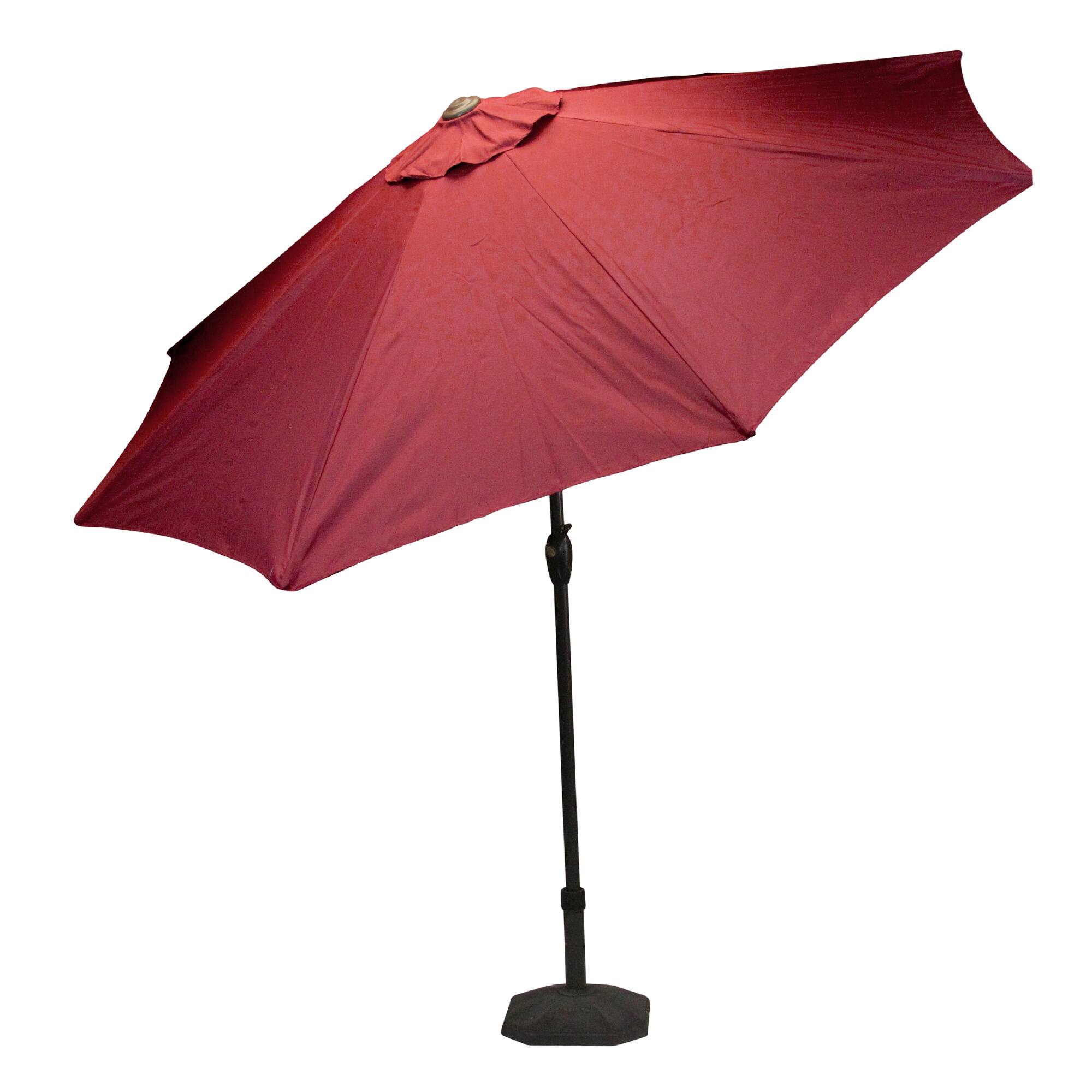 9ft. Burgundy Outdoor Patio Market Umbrella