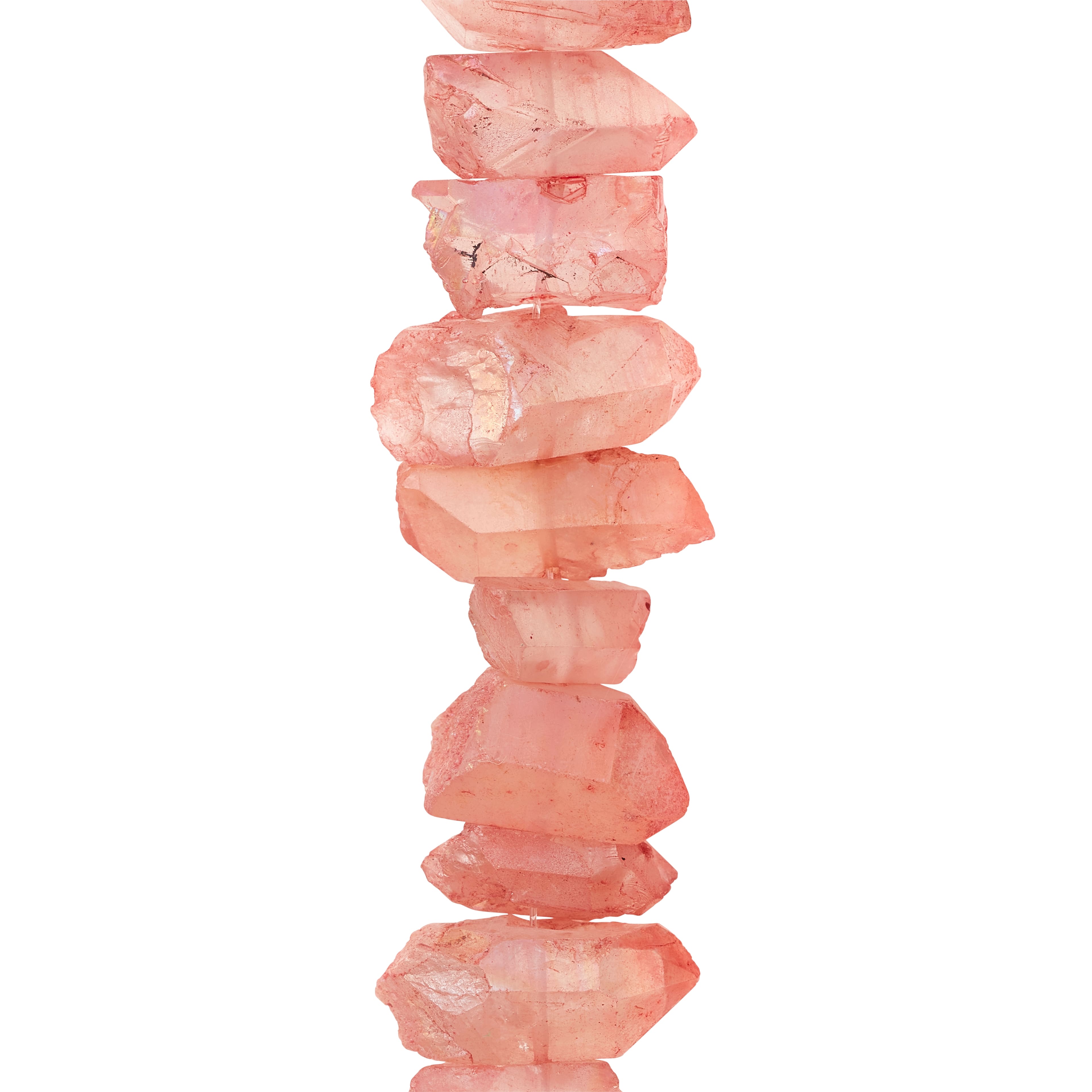 Peach Crystal Chunk Beads by Bead Landing™