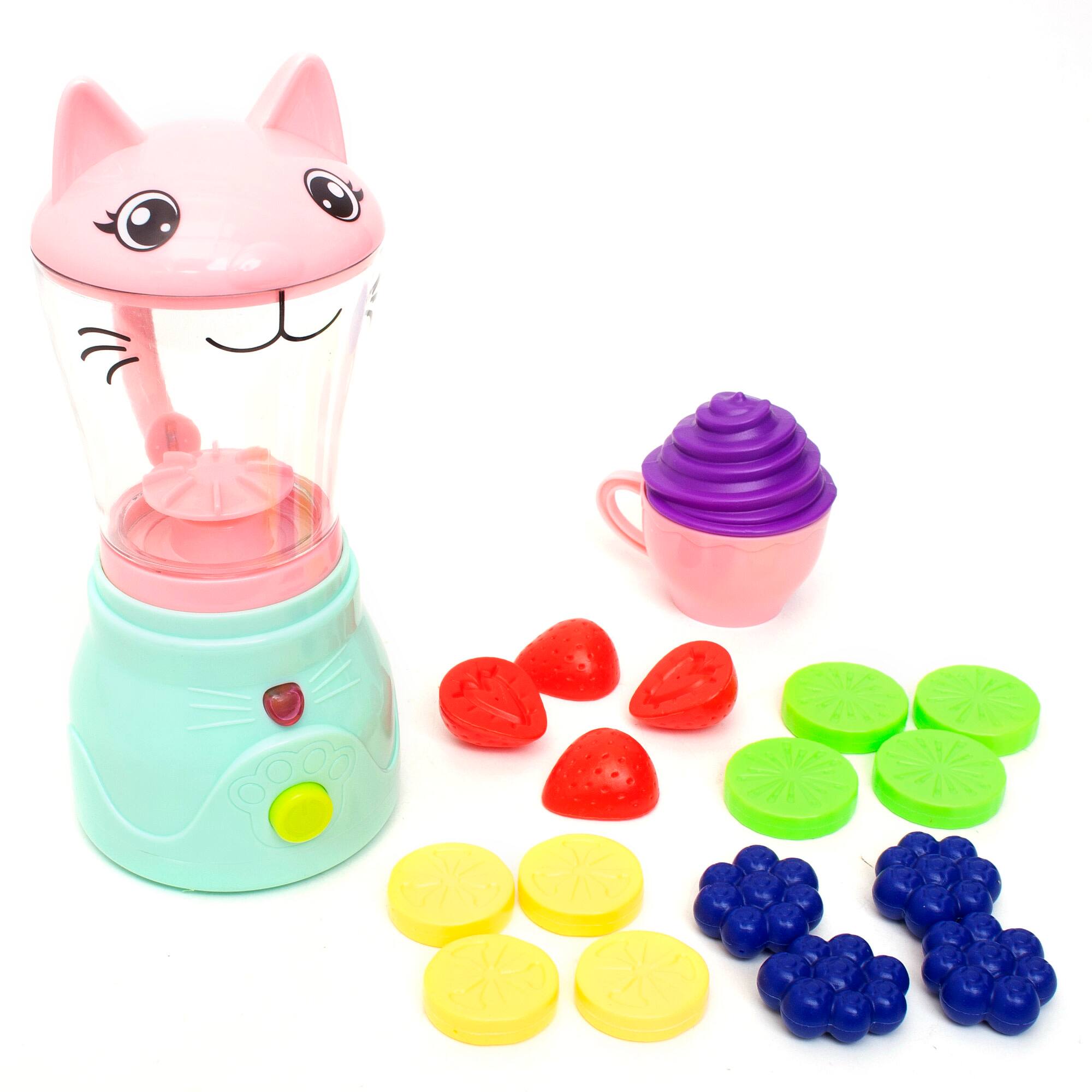 Zoo Troop Kitty Smoothie Maker Animal Themed Kitchen Playset