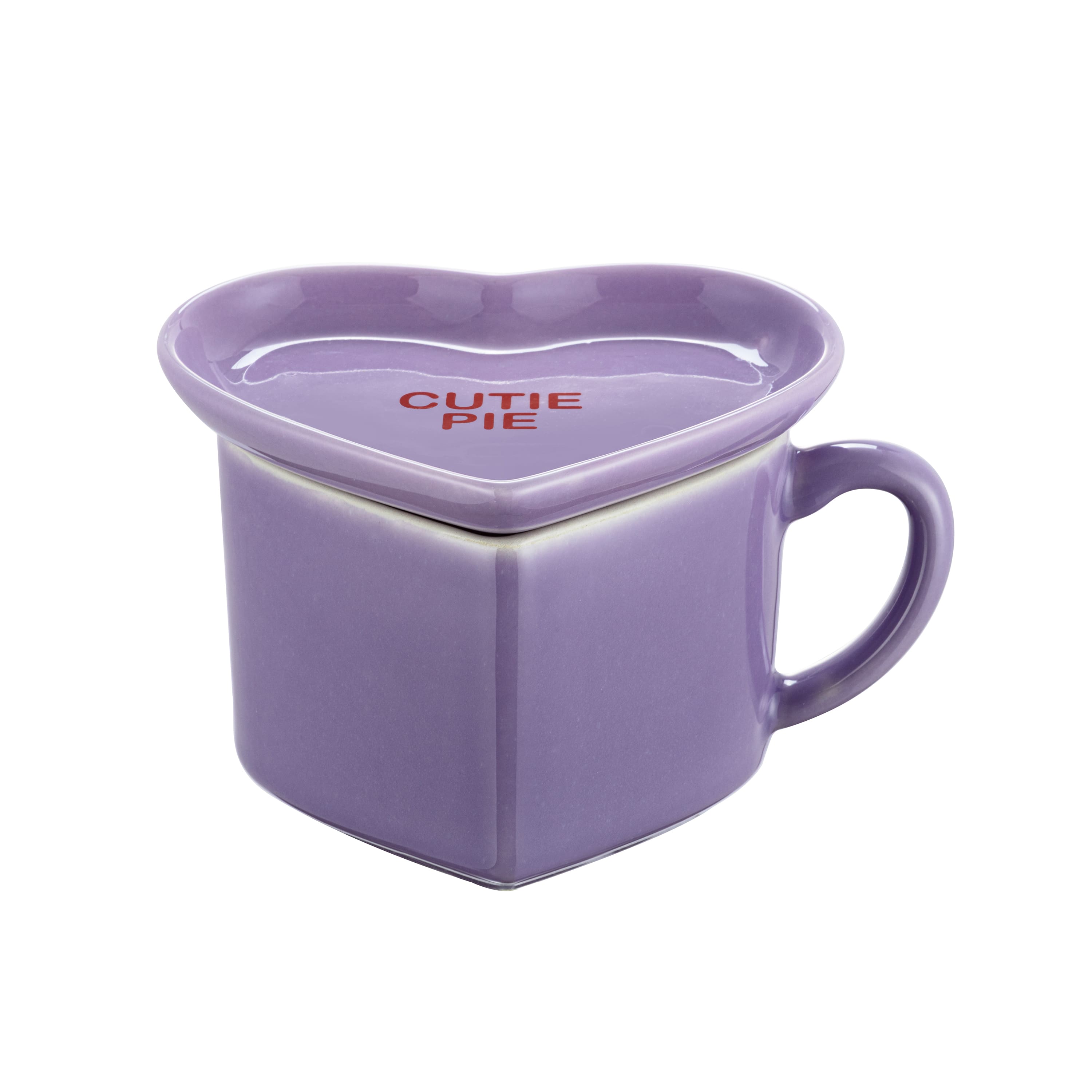 Miss Valentine 18 oz. Ceramic Heart Mug and Saucer - 20518514