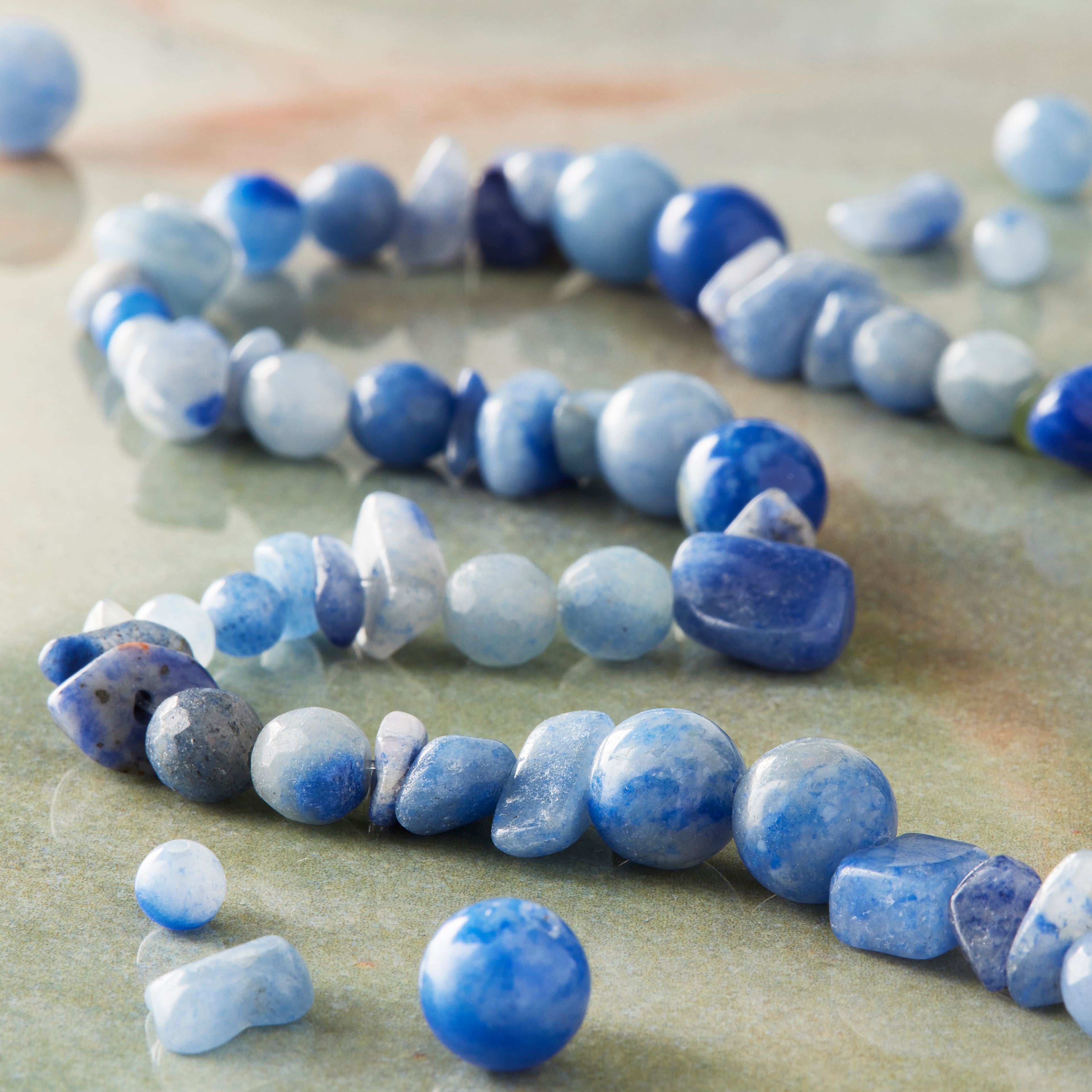 Dark Blue Aventurine Beads Value Pack by Bead Landing&#x2122;