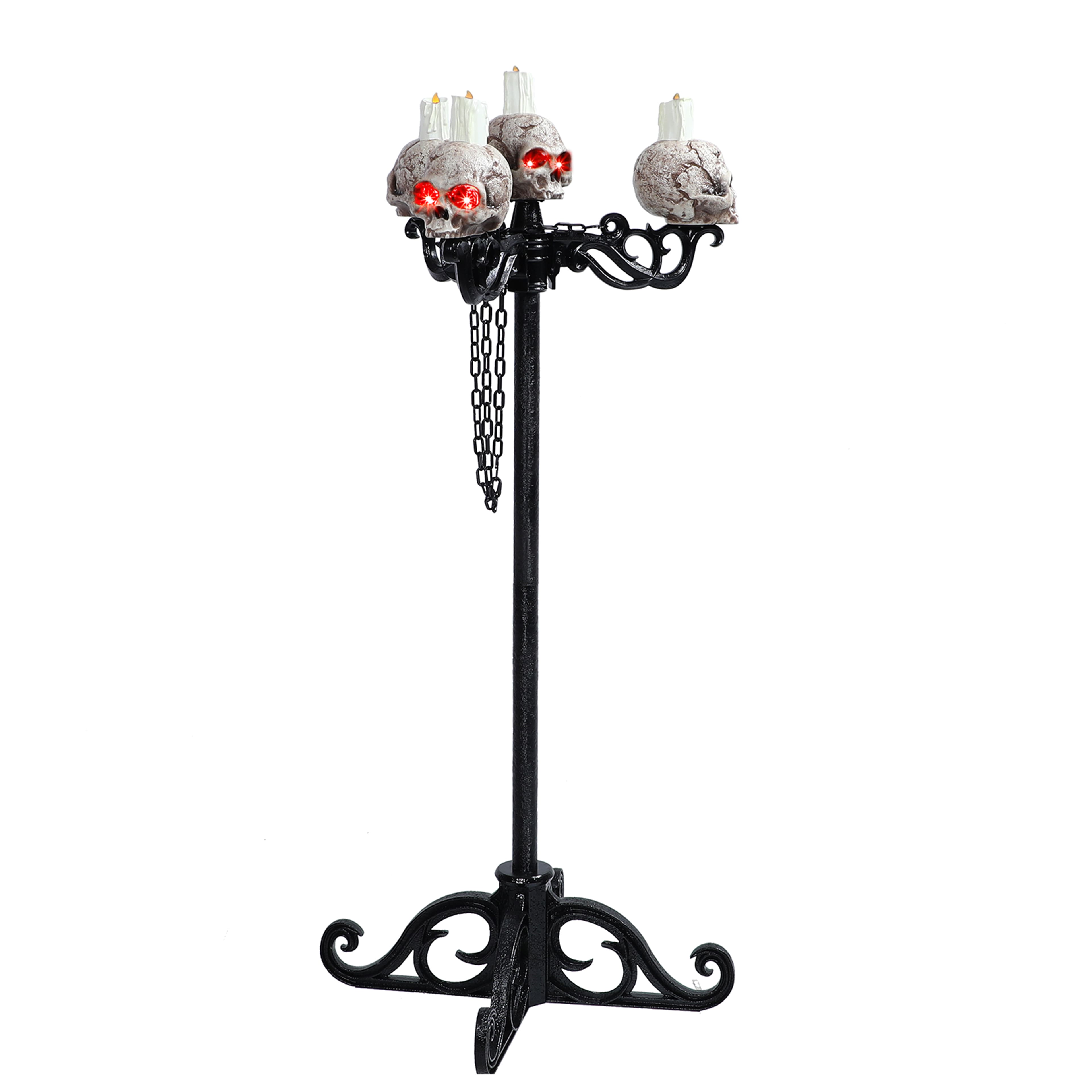 3-In-1 Lighted Skull Candelabra by Ashland®
