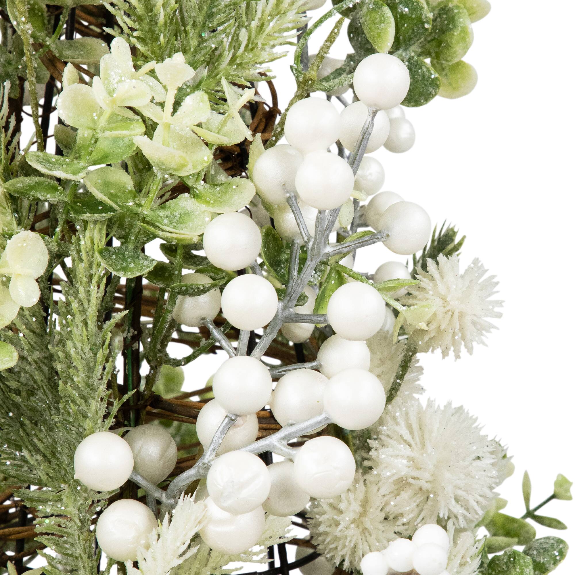 27" Glittered Berries & Pine Cone Artificial Christmas Tree