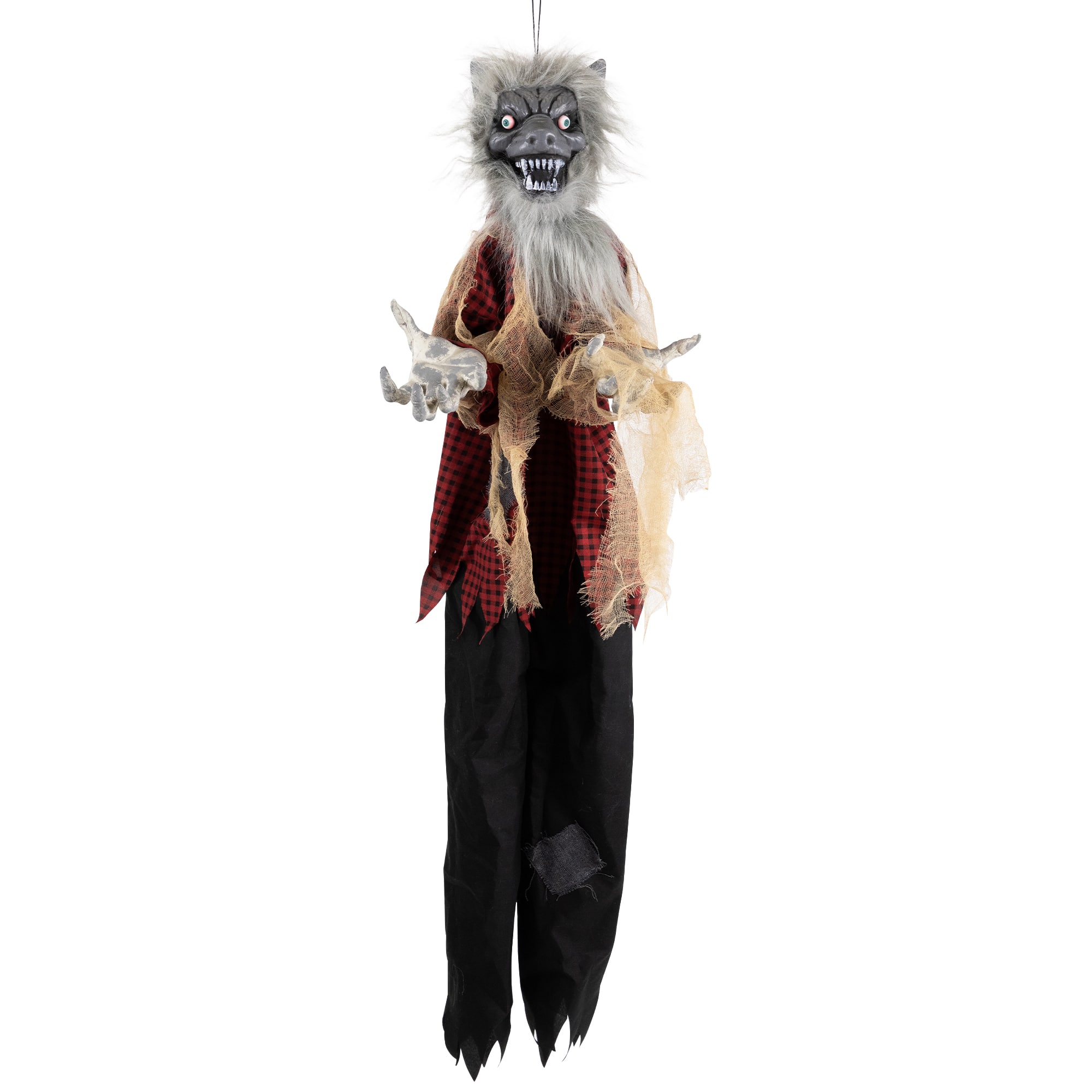 4ft. Animated Hanging Werewolf Halloween Decoration