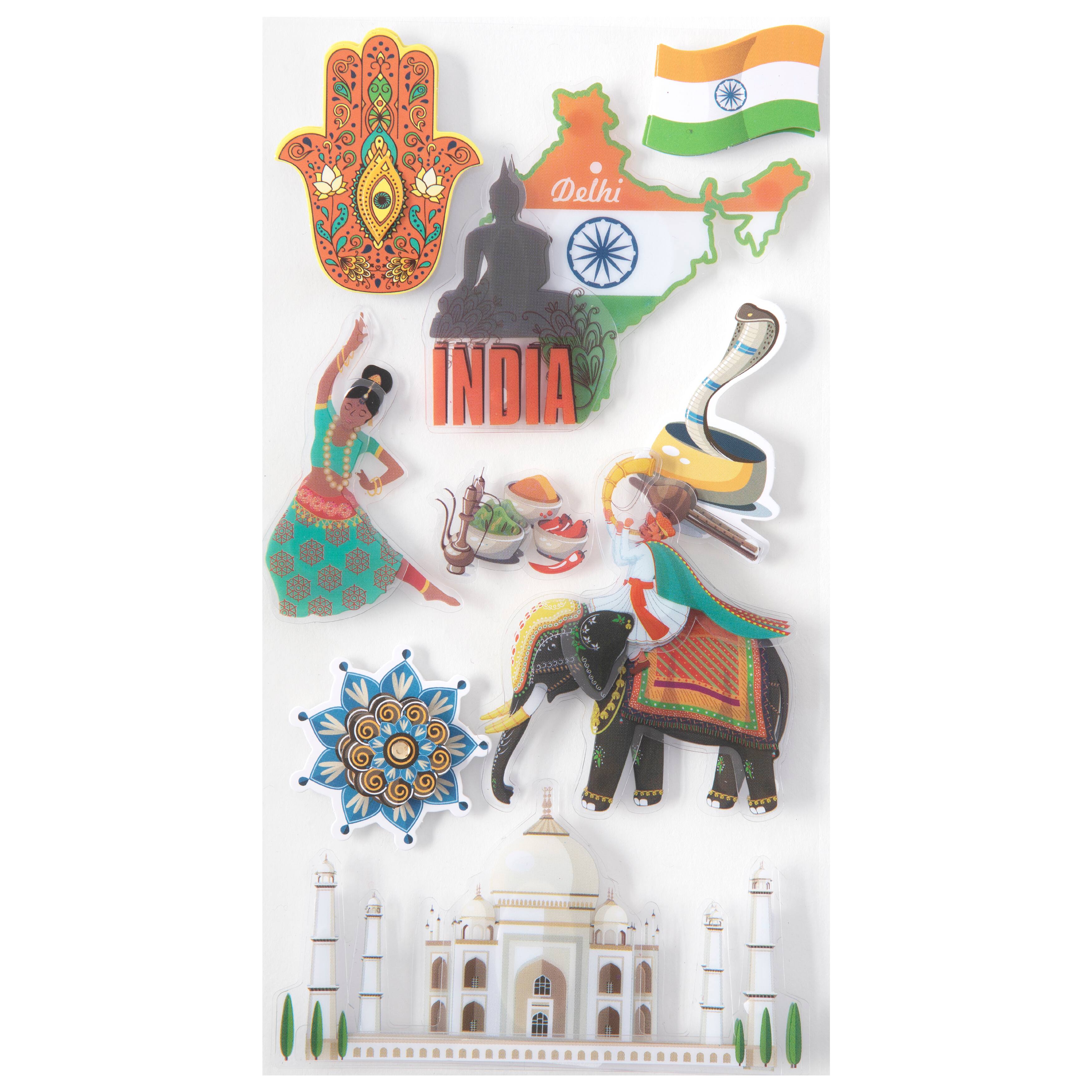 India Dimensional Stickers by Recollections&#x2122;