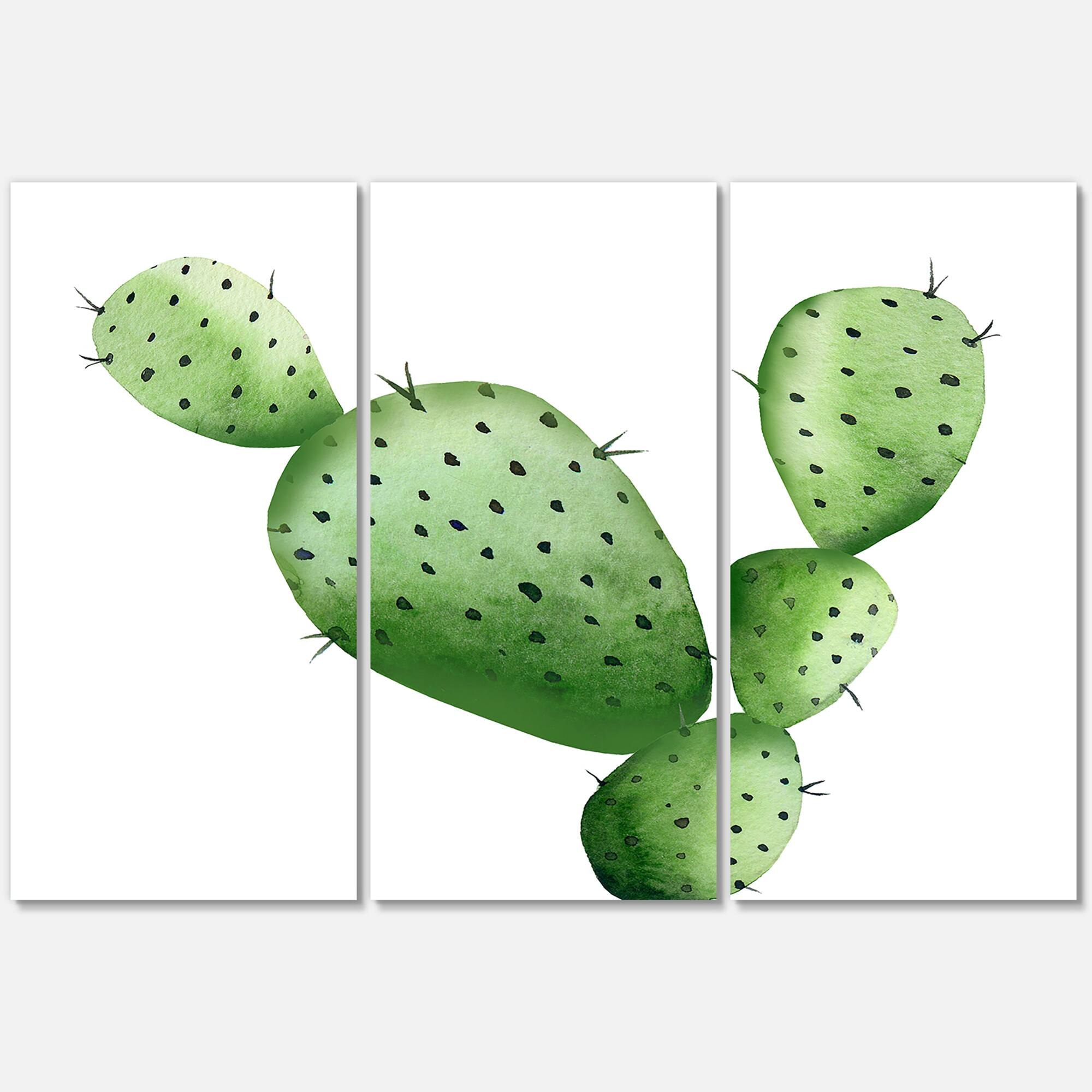 Designart - Green Southwestern Cactus