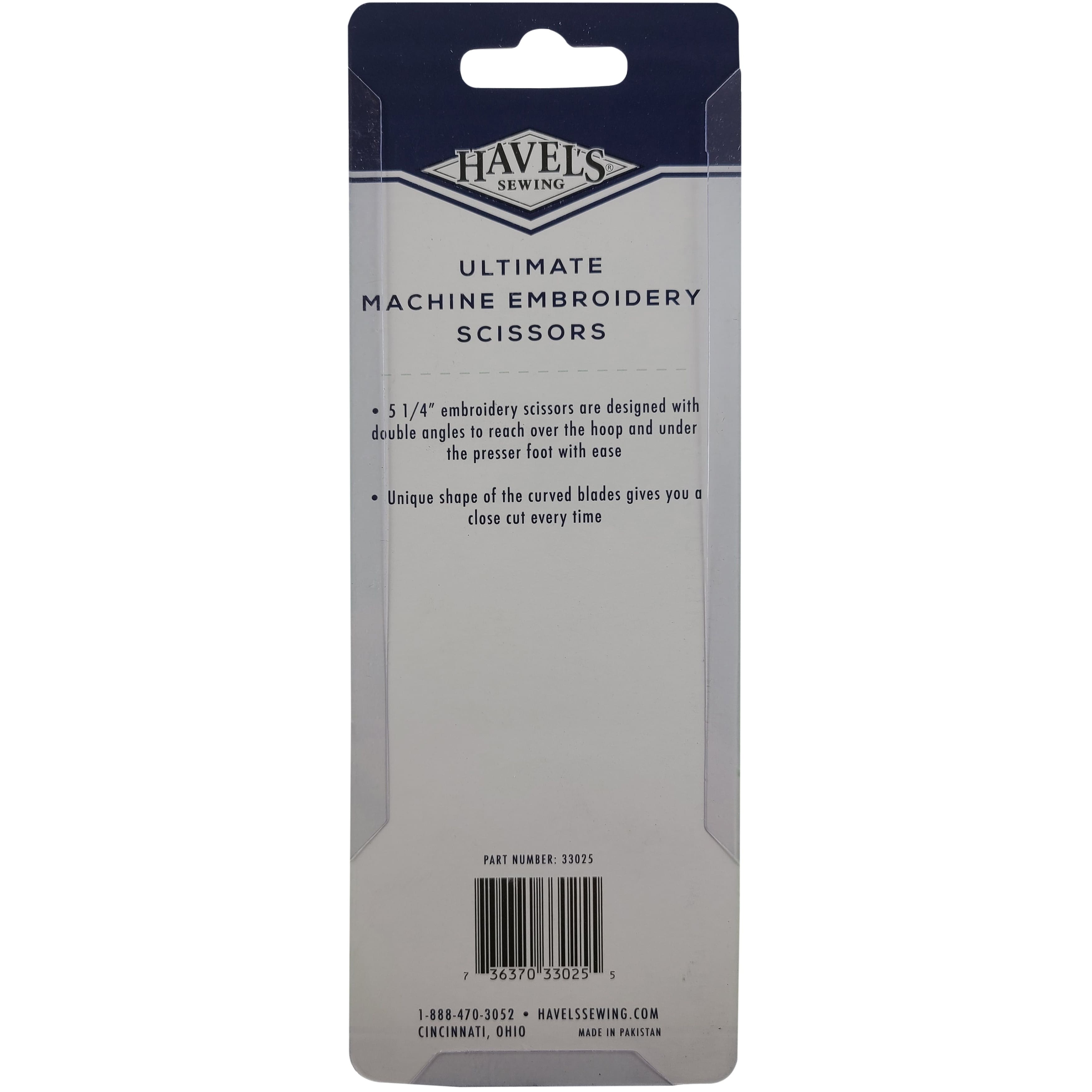 Havel&#x27;s&#x2122; 5.25&#x22; Ultimate Angled Machine Embroidery Scissors
