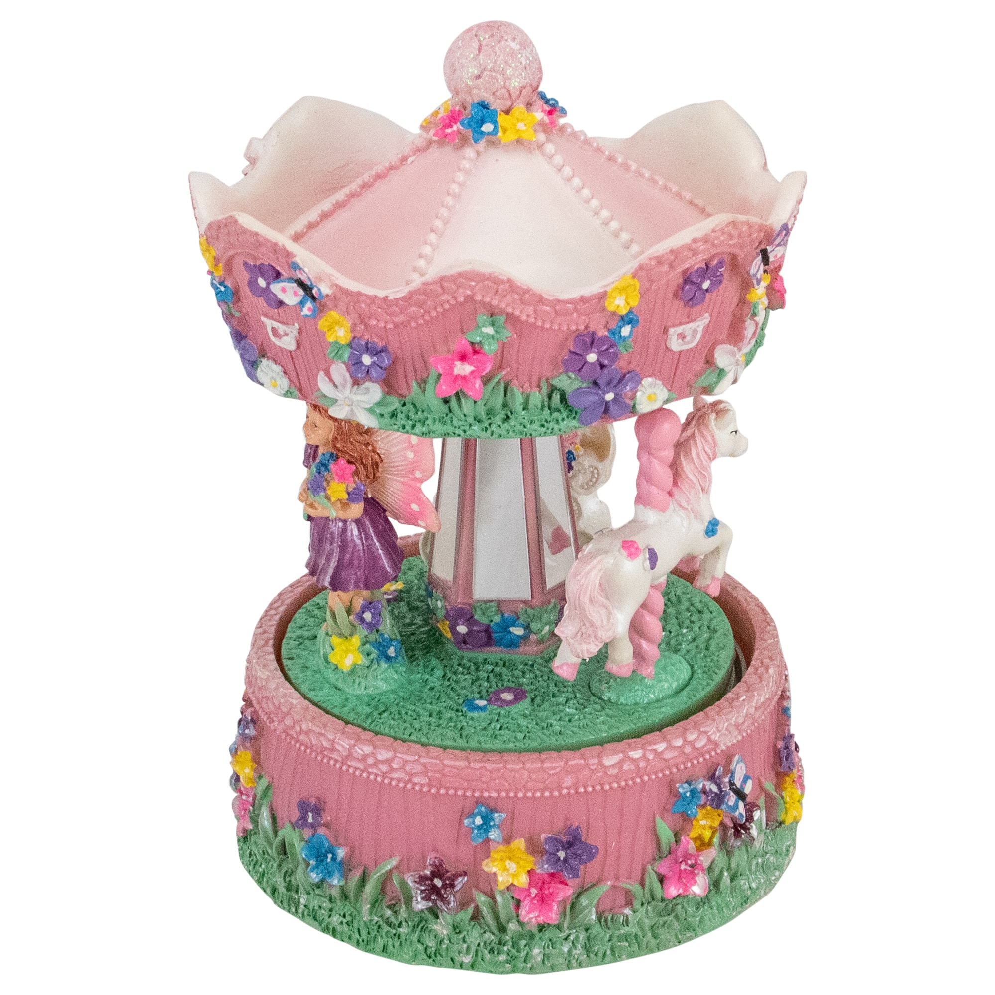 6.5&#x22; Children&#x27;s Rotating Magical Fairy Musical Carousel