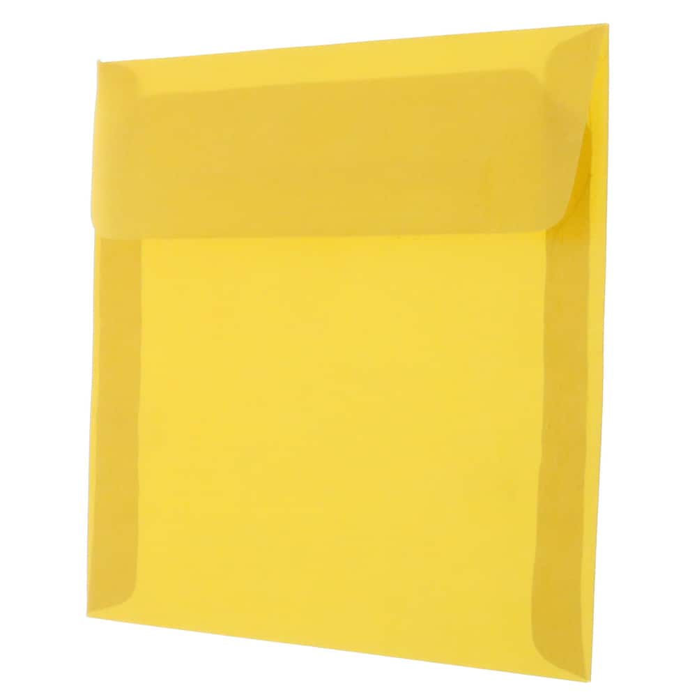 JAM Paper 8.5&#x22; x 8.5&#x22; Translucent Vellum Invitation Envelopes, 50ct.