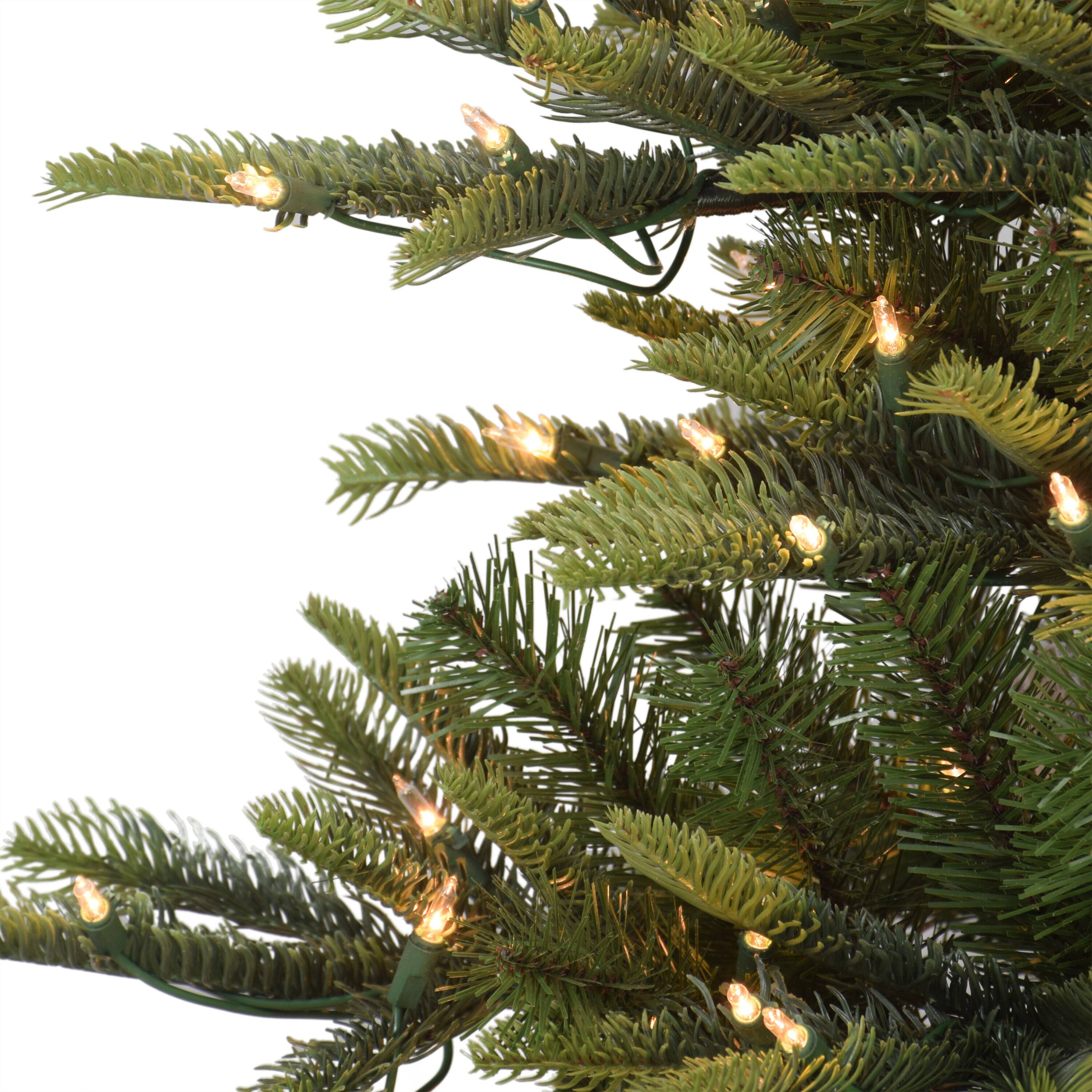 6.5ft. Pre-Lit Slim Aspen Fir Artificial Christmas Tree, Clear Lights