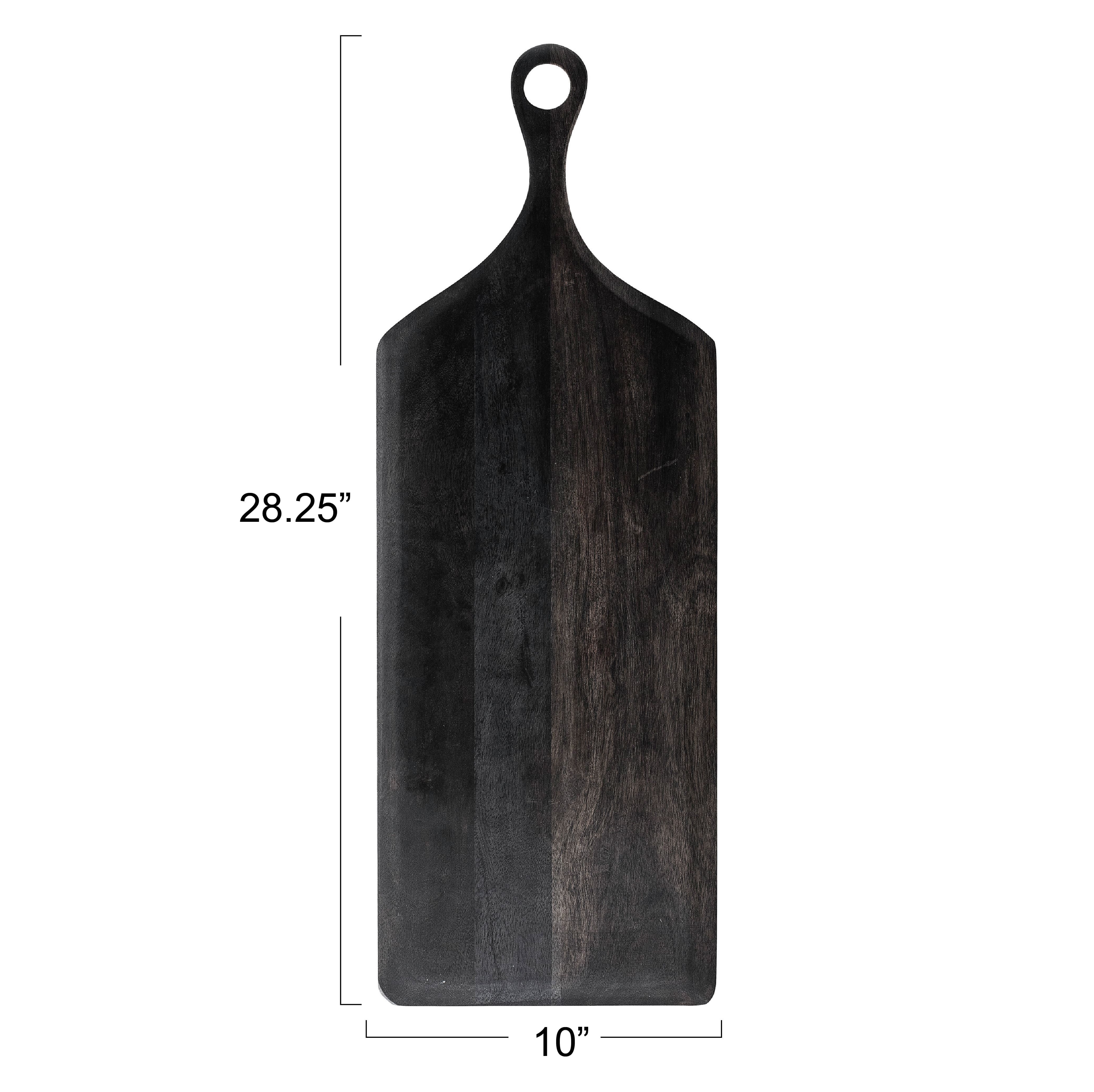 Hello Honey&#xAE; 28&#x22; Black Acacia Wood Tray/Cutting Board
