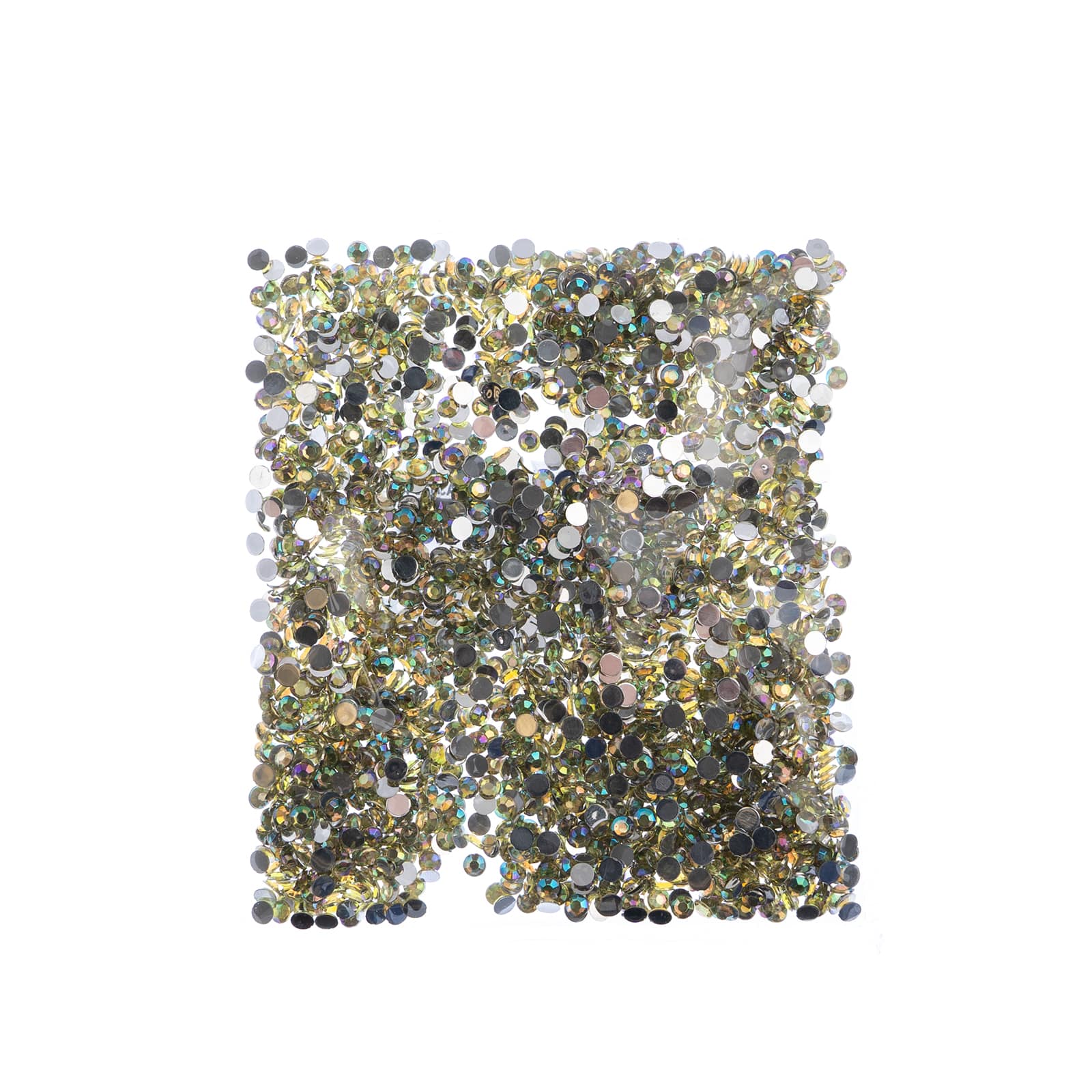 John Bead Acrylic Round Flat Back Rhinestones, 4mm