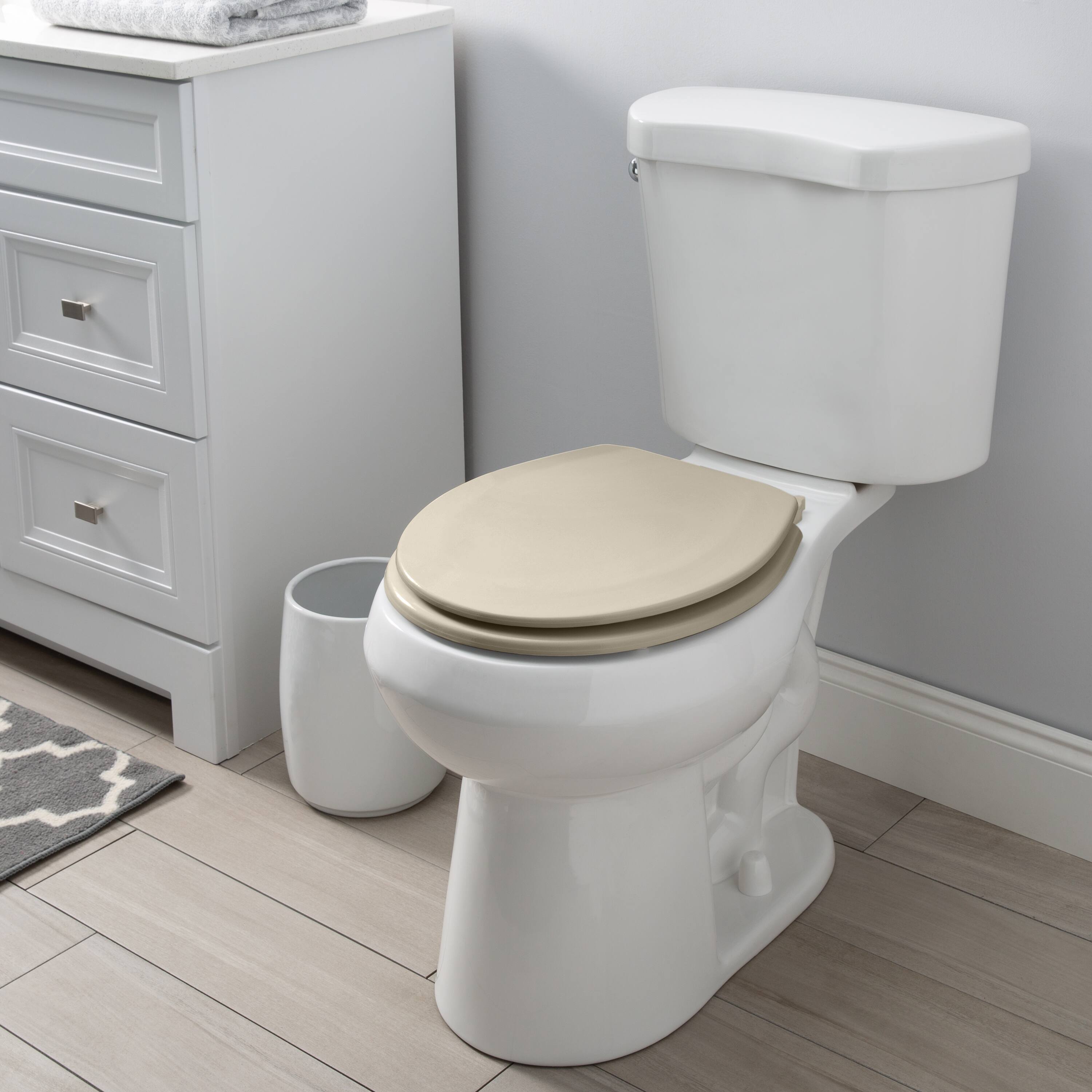 Bath Bliss Beveled Standard Round Toilet Seat