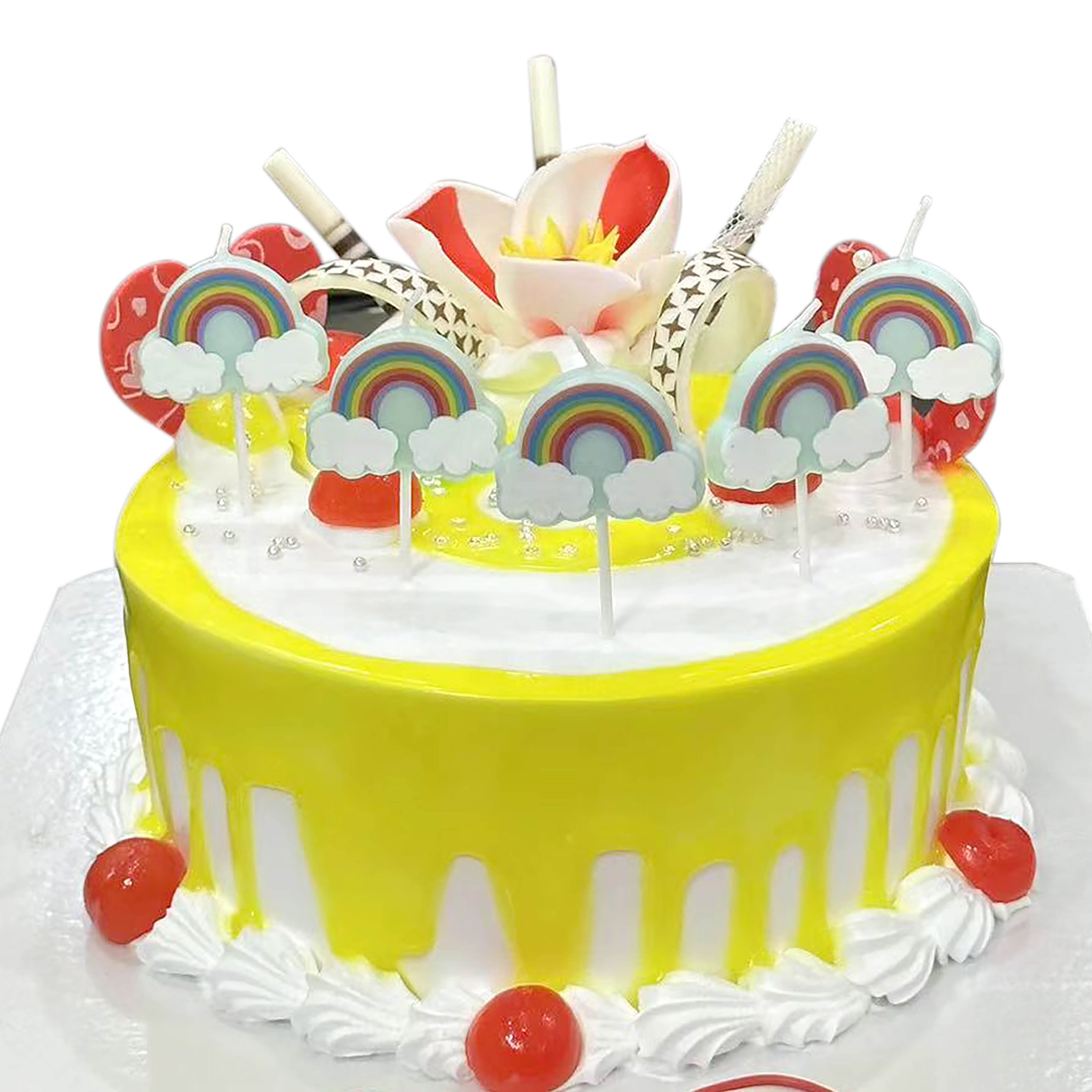 Rainbow Candles by Celebrate It&#x2122;, 5ct.