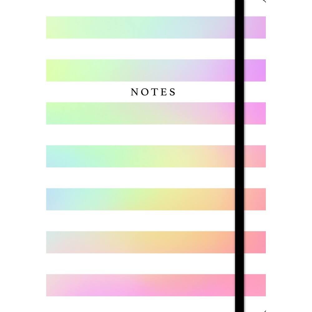 JAM Paper Spectrum Hardcover Notebook with Elastic Band