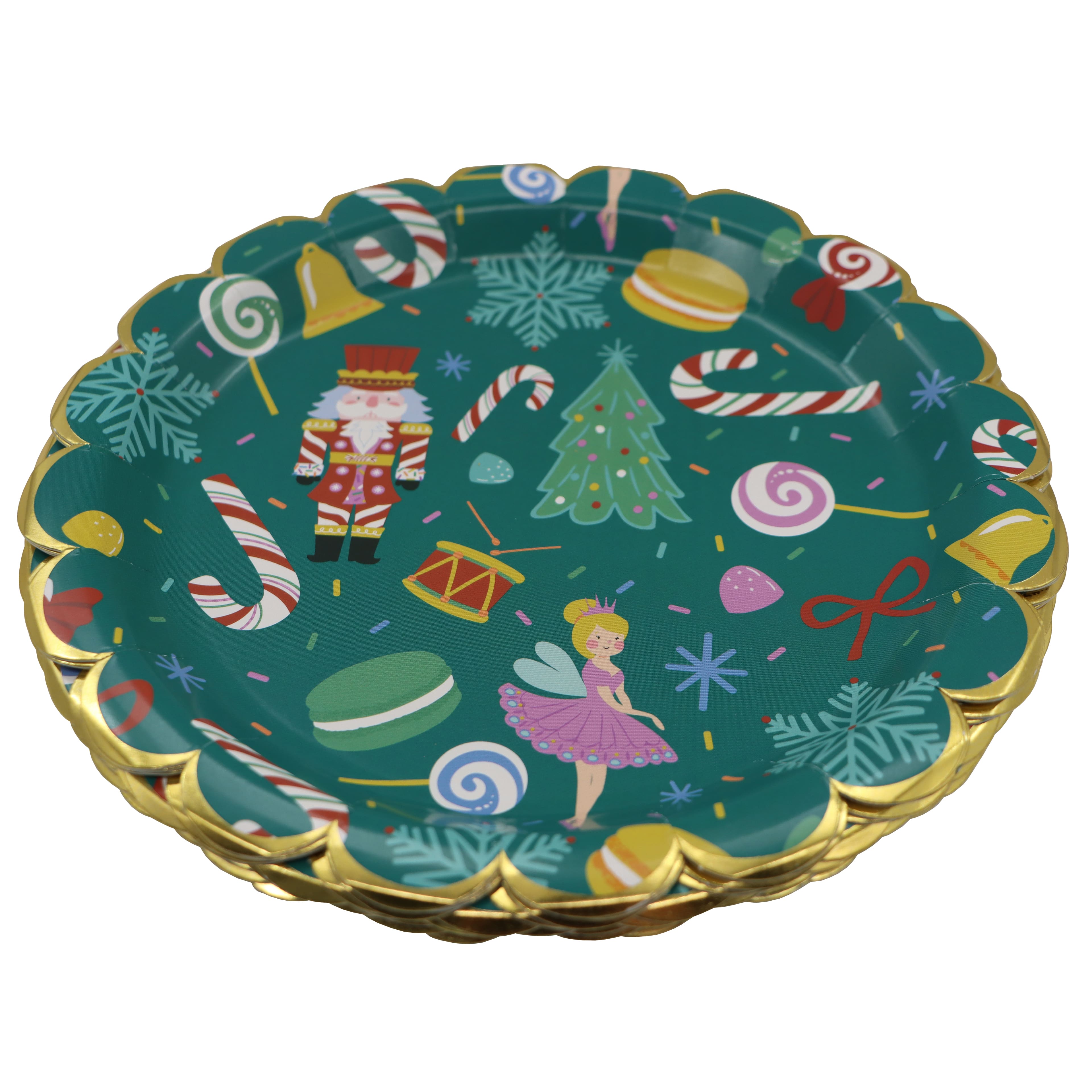 7&#x22; Nutcracker Paper Plates, 12ct. by Celebrate It&#x2122;