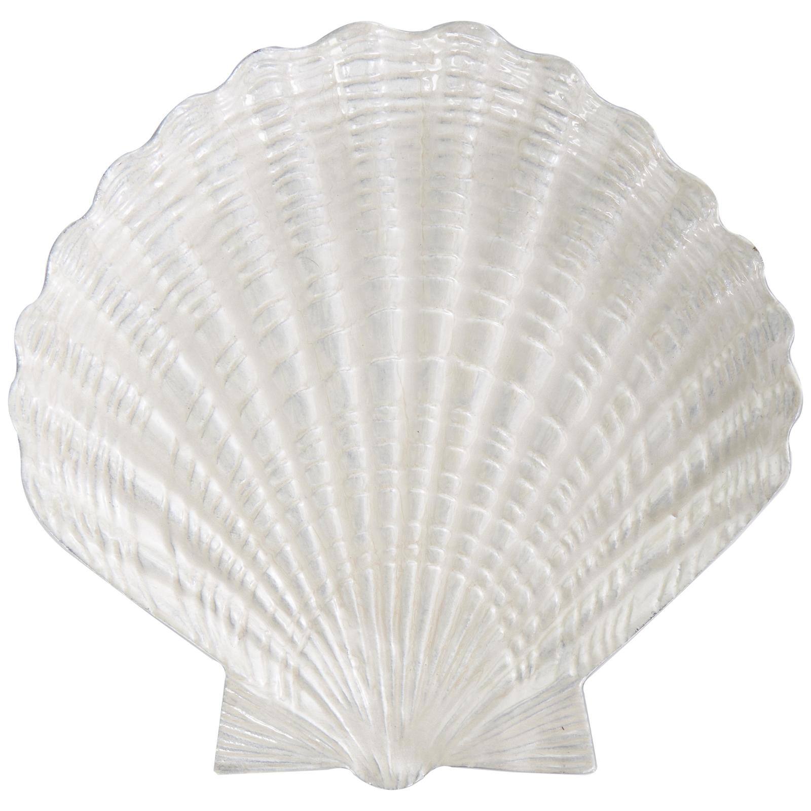 White Shell Metal Bowl Set