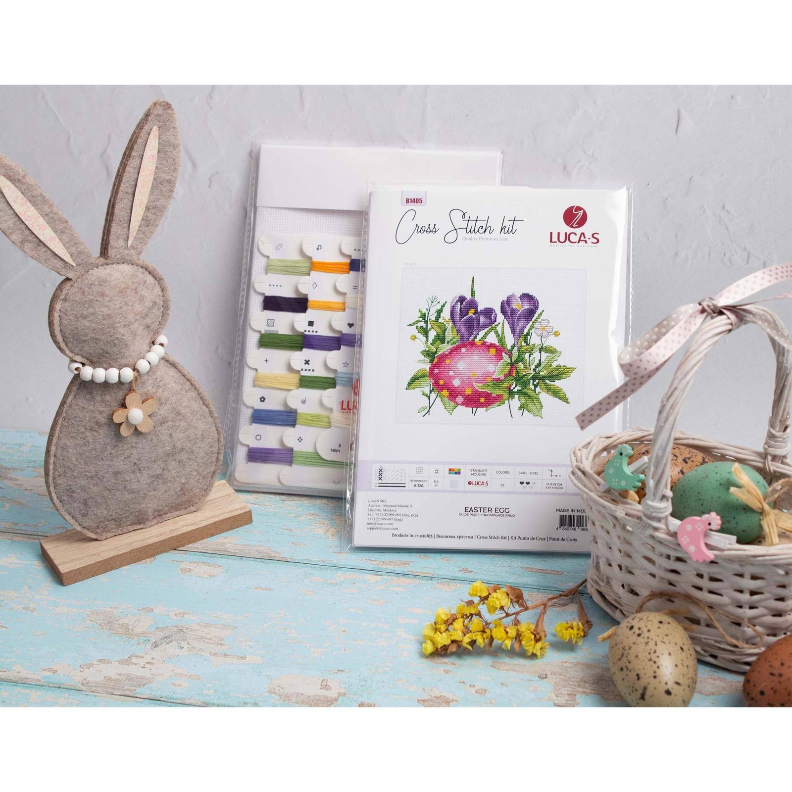 Luca-S Easter Egg Counted Cross Stitch Kit