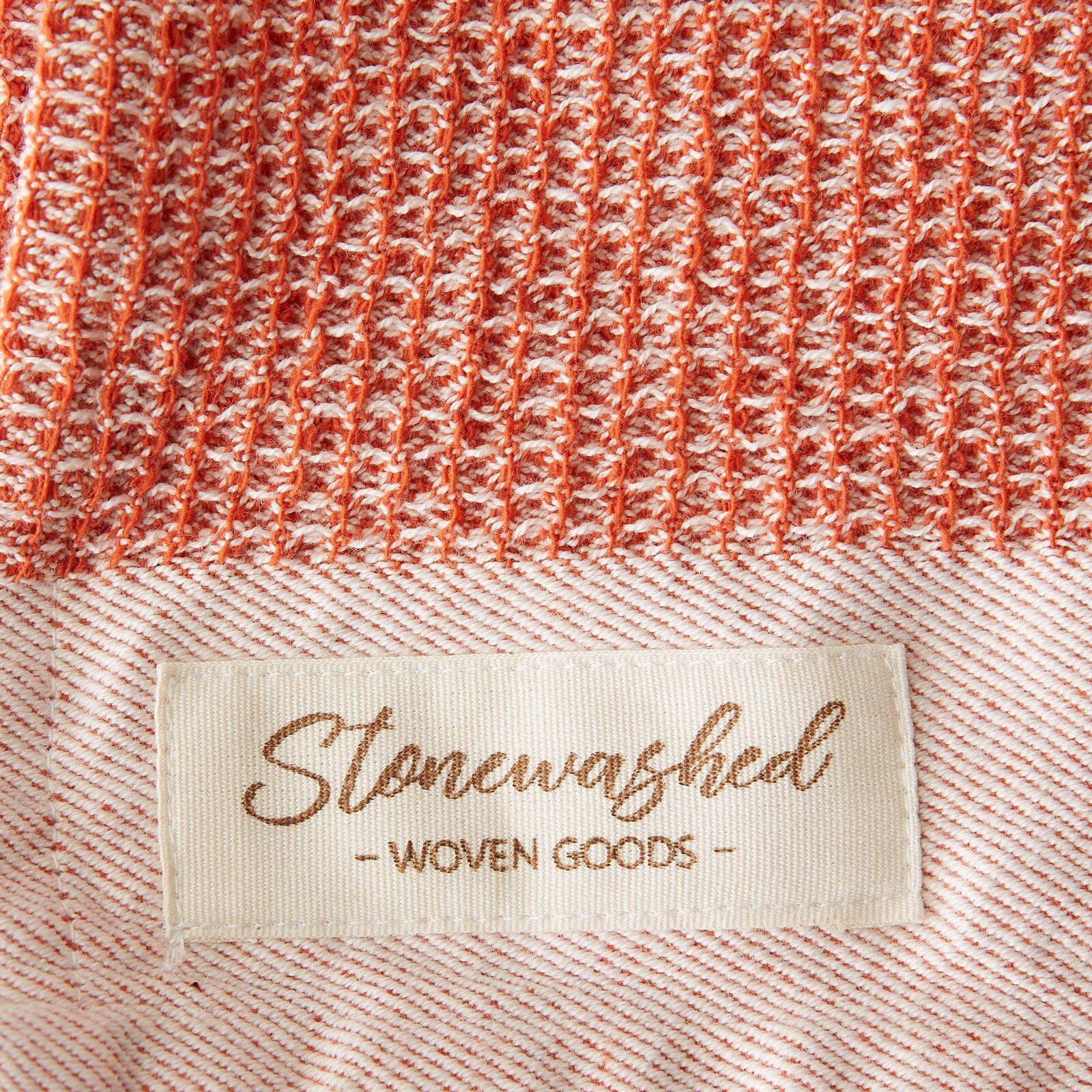 DII® Burnt Orange Washed Waffle Woven Dishtowels, 2ct.