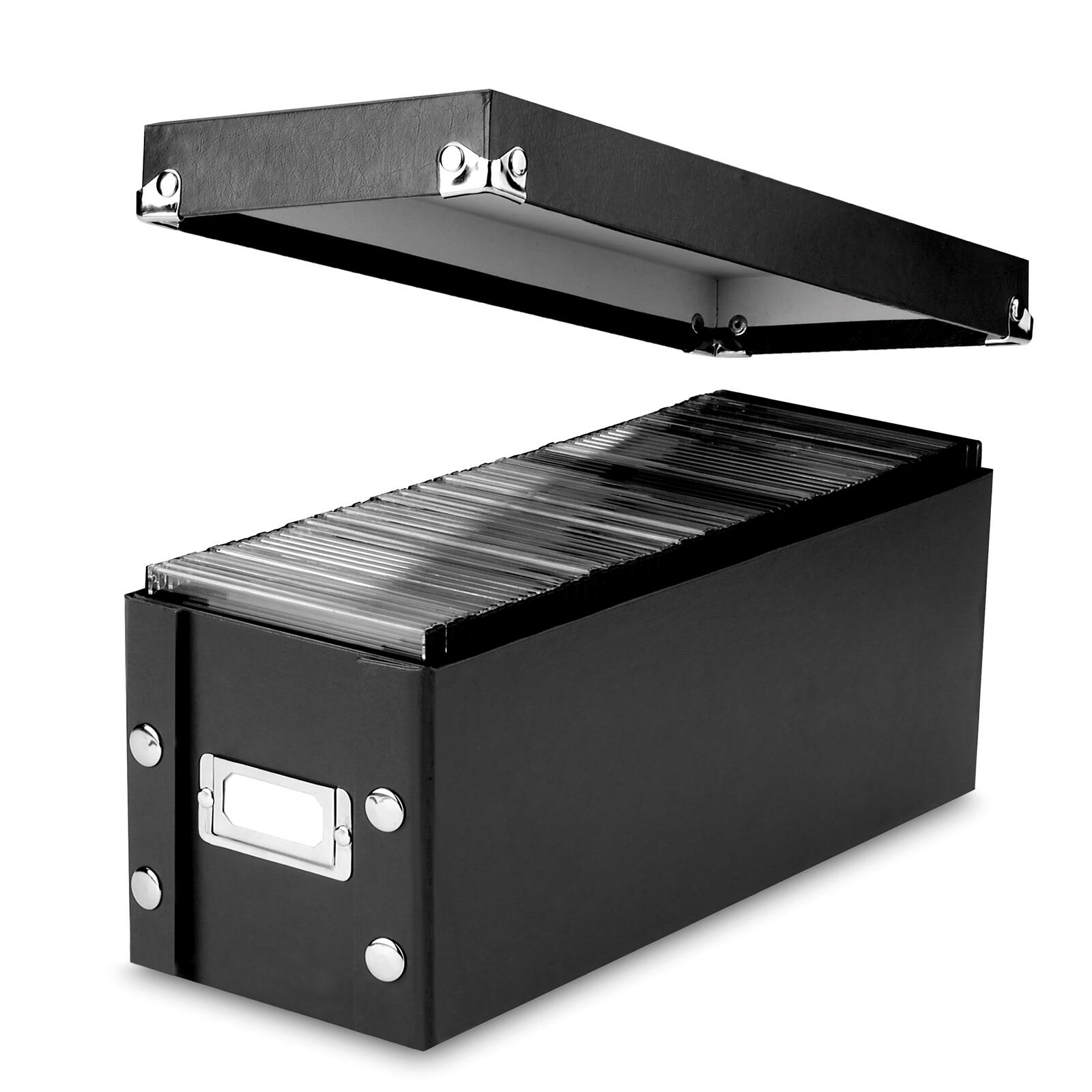 Snap-N-Store Black CD Box, 2ct.