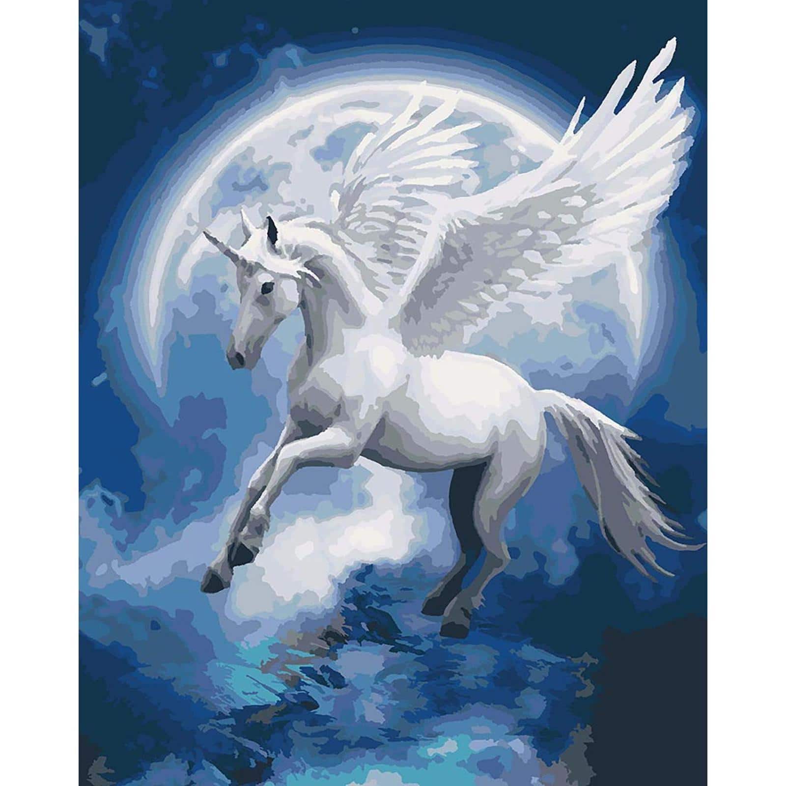 Ideyka Unicorn Constellation Painting by Numbers Kit