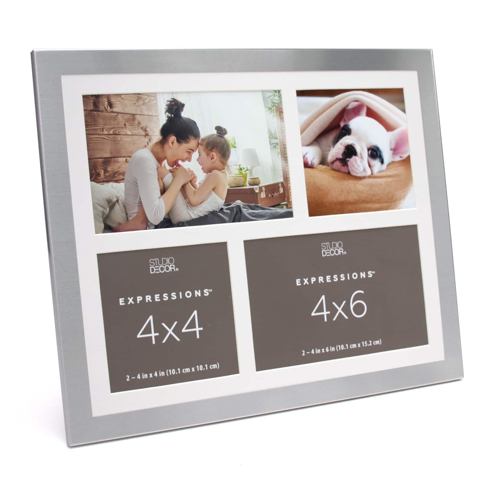 12 Pack: 4 Opening Silver Collage Frame, Expressions&#x2122; by Studio D&#xE9;cor&#xAE;