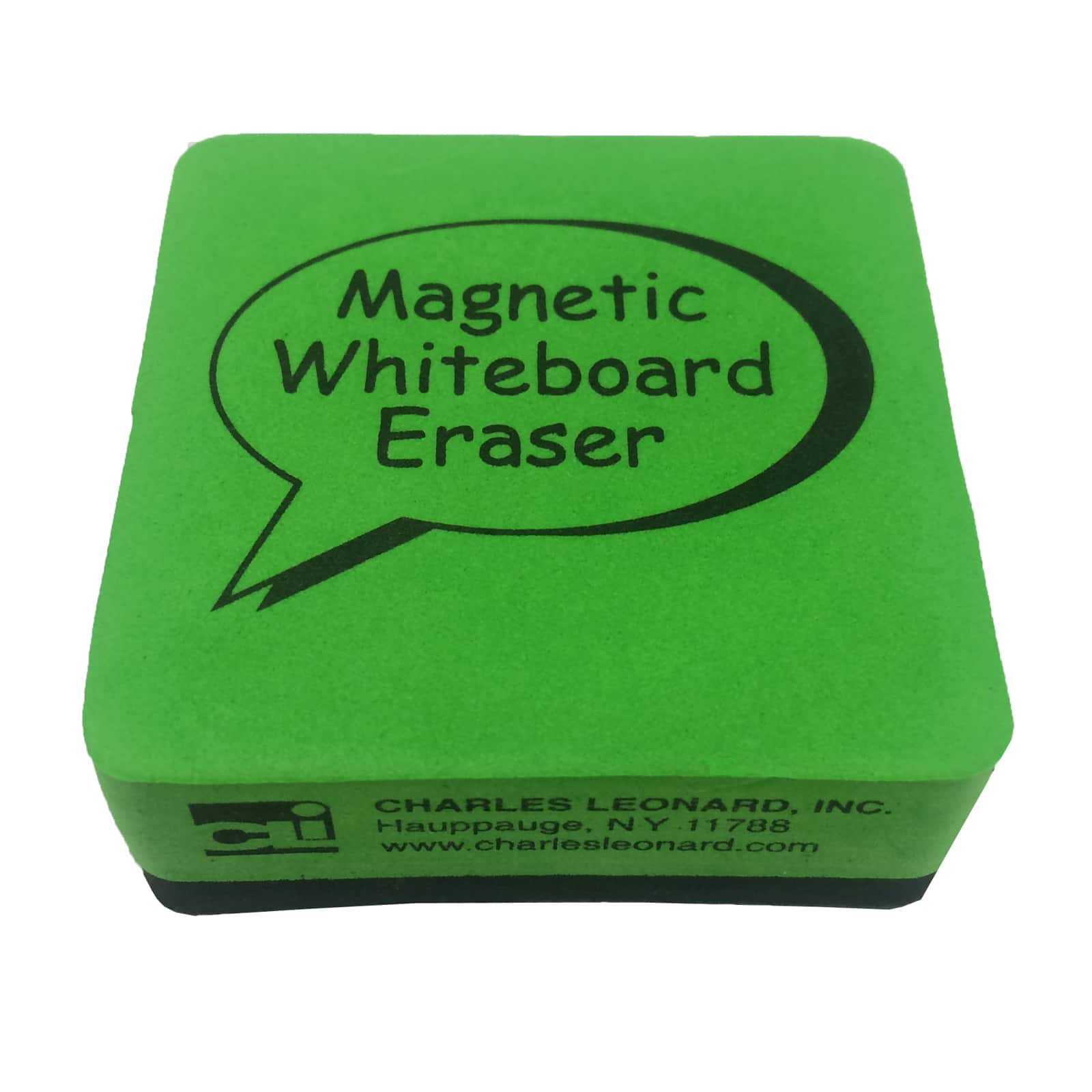 4 Packs: 3 Packs 12 ct. (144 total) Charles Leonard Green &#x26; Black Dry Erase Whiteboard Magnetic Erasers