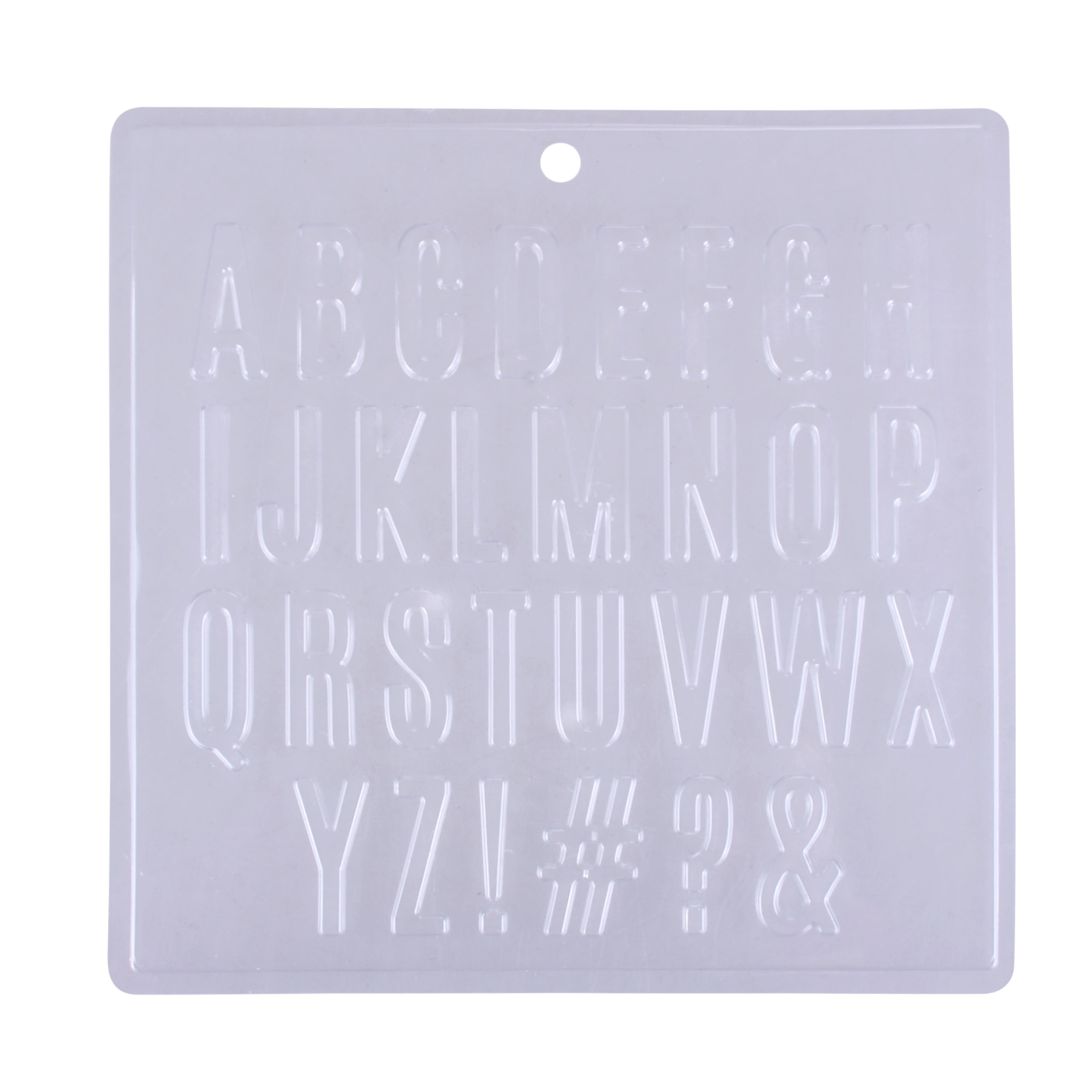 Block Alphabet Plastic Candy Mold by Makery&#x2122;