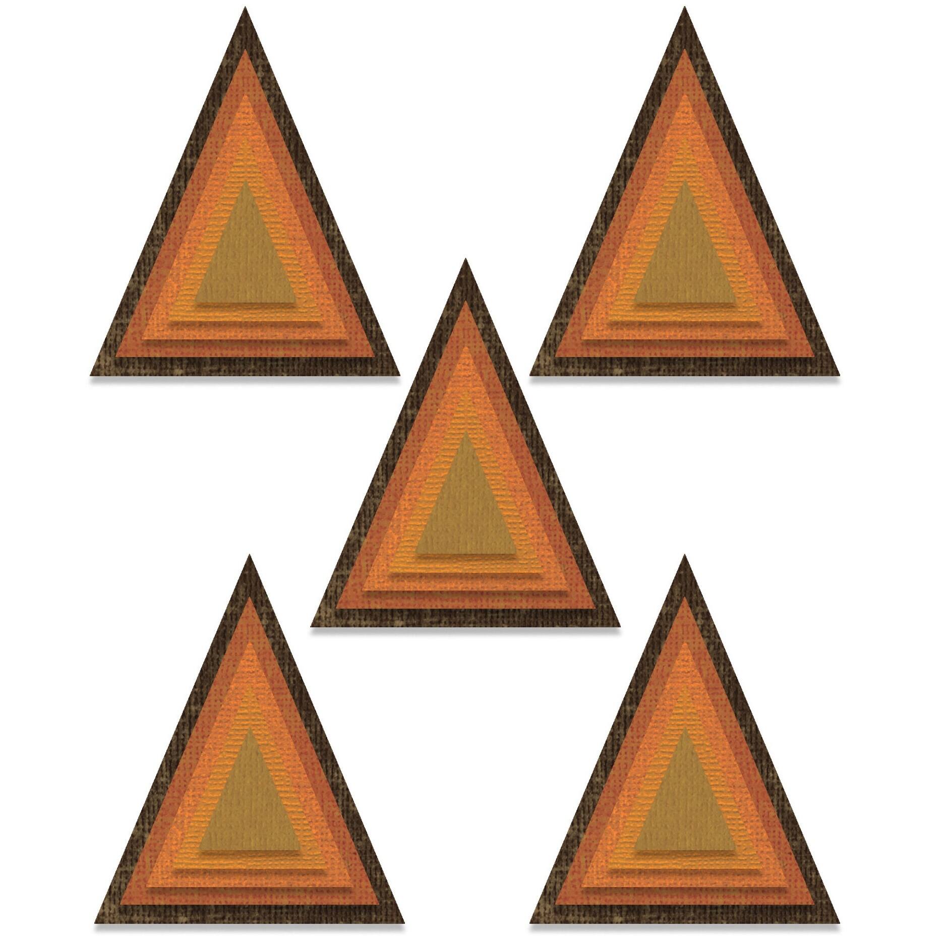 Sizzix® Thinlits® Stacked Tiles Triangles Die Set by Tim Holtz®