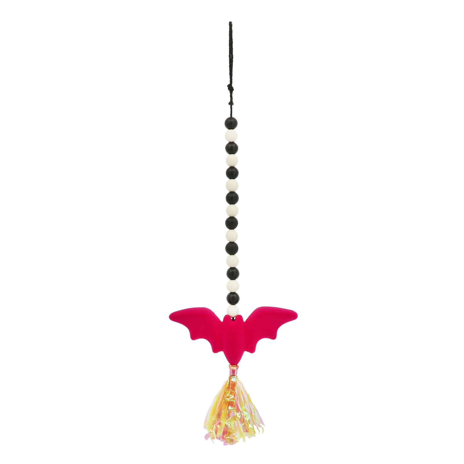 20&#x22; Rose Red Bat with Wood Beads Wall D&#xE9;cor by Ashland&#xAE;