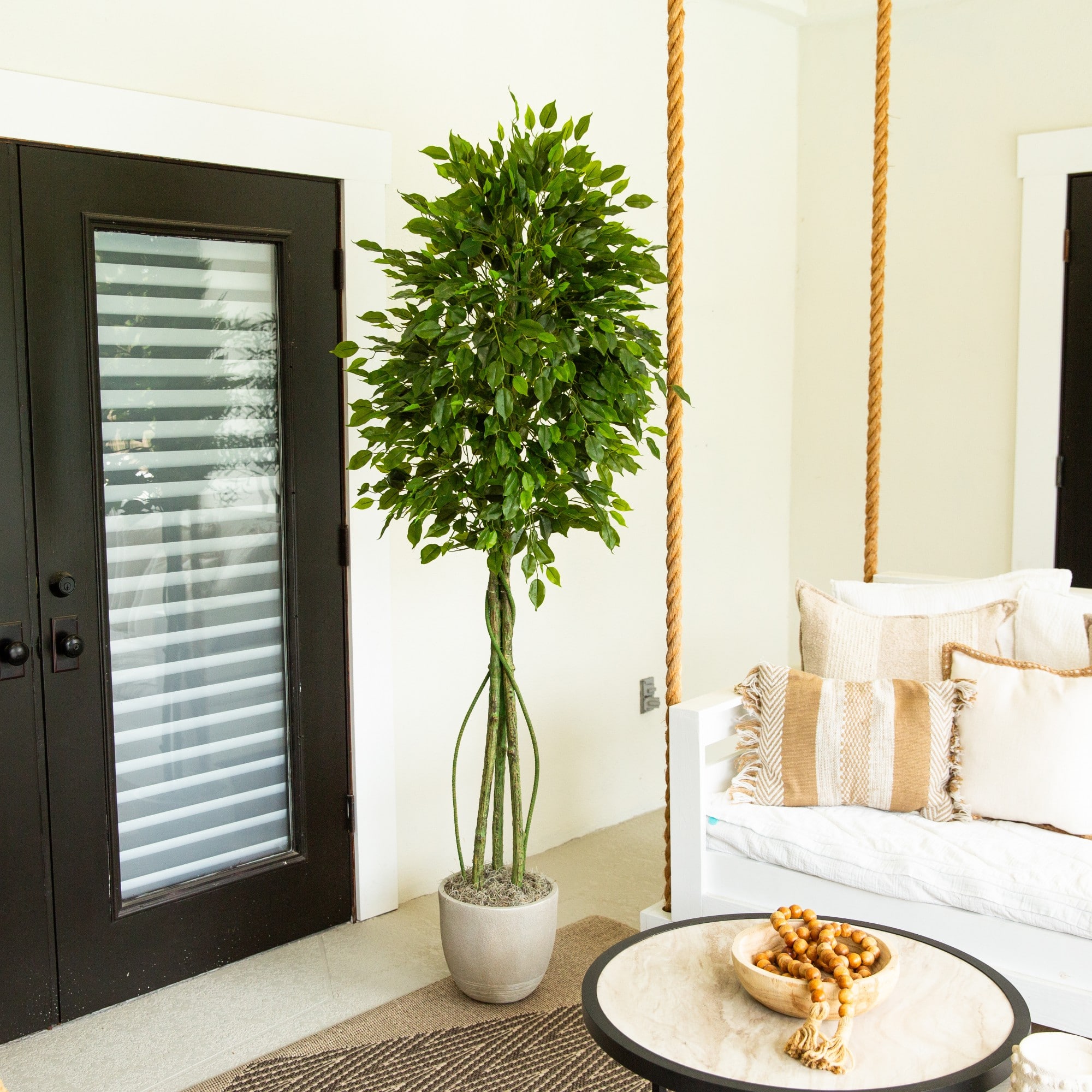 6.5ft. UV Resistant Artificial Ficus Tree (Indoor/Outdoor)