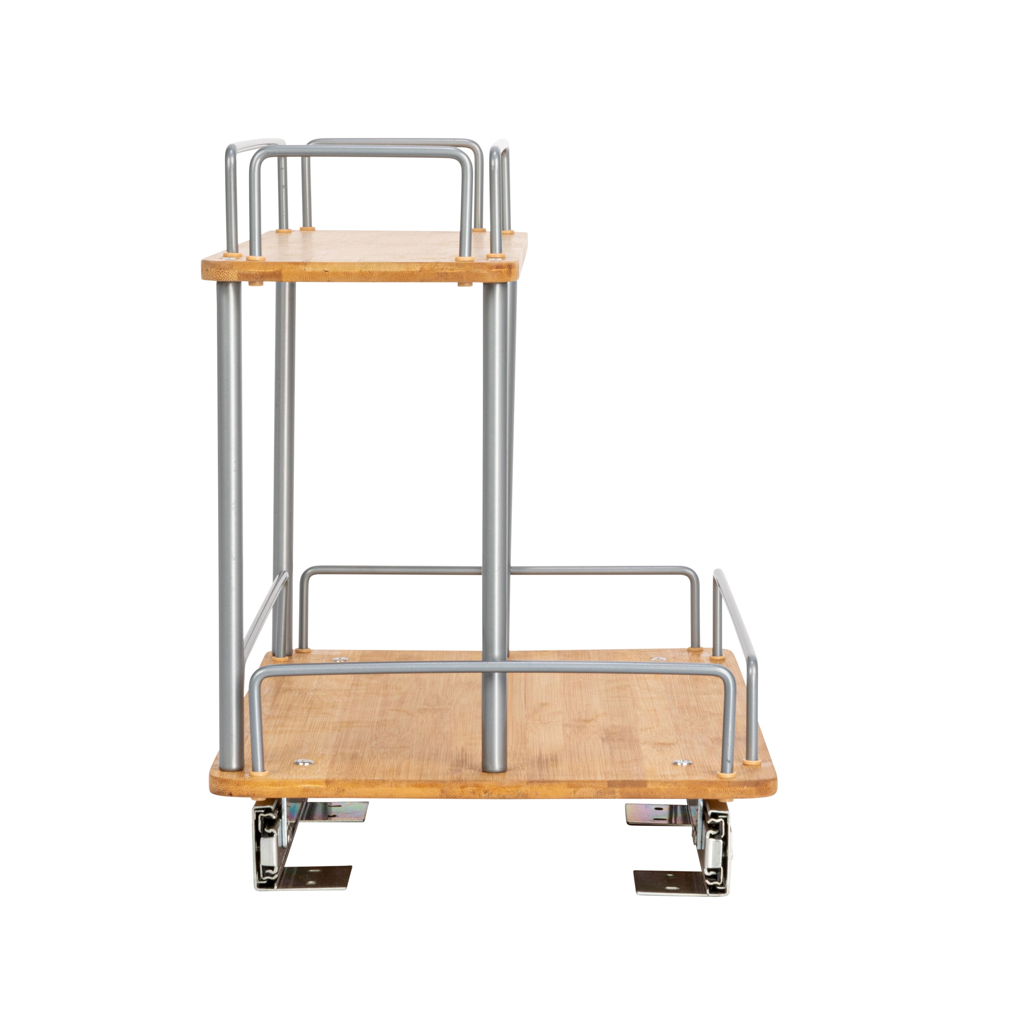 Household Essentials Glidez Wood 2-Tier Cabinet Organizer