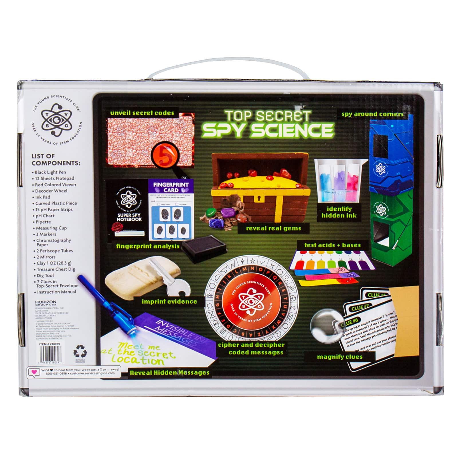 The Young Scientists Club Top Secret Spy Science Kit