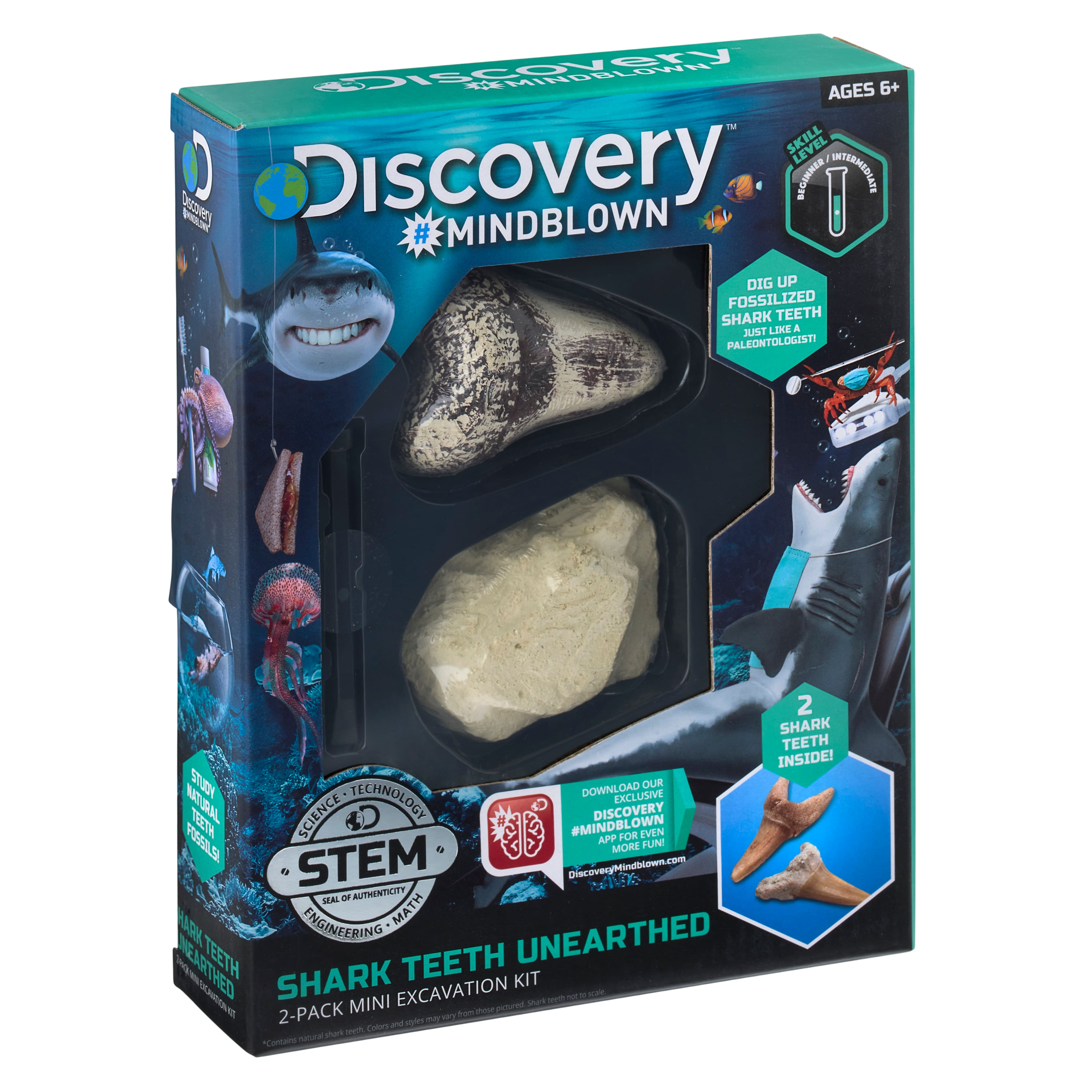 Discovery&#x2122; #Mindblown Shark Teeth Excavation Kit