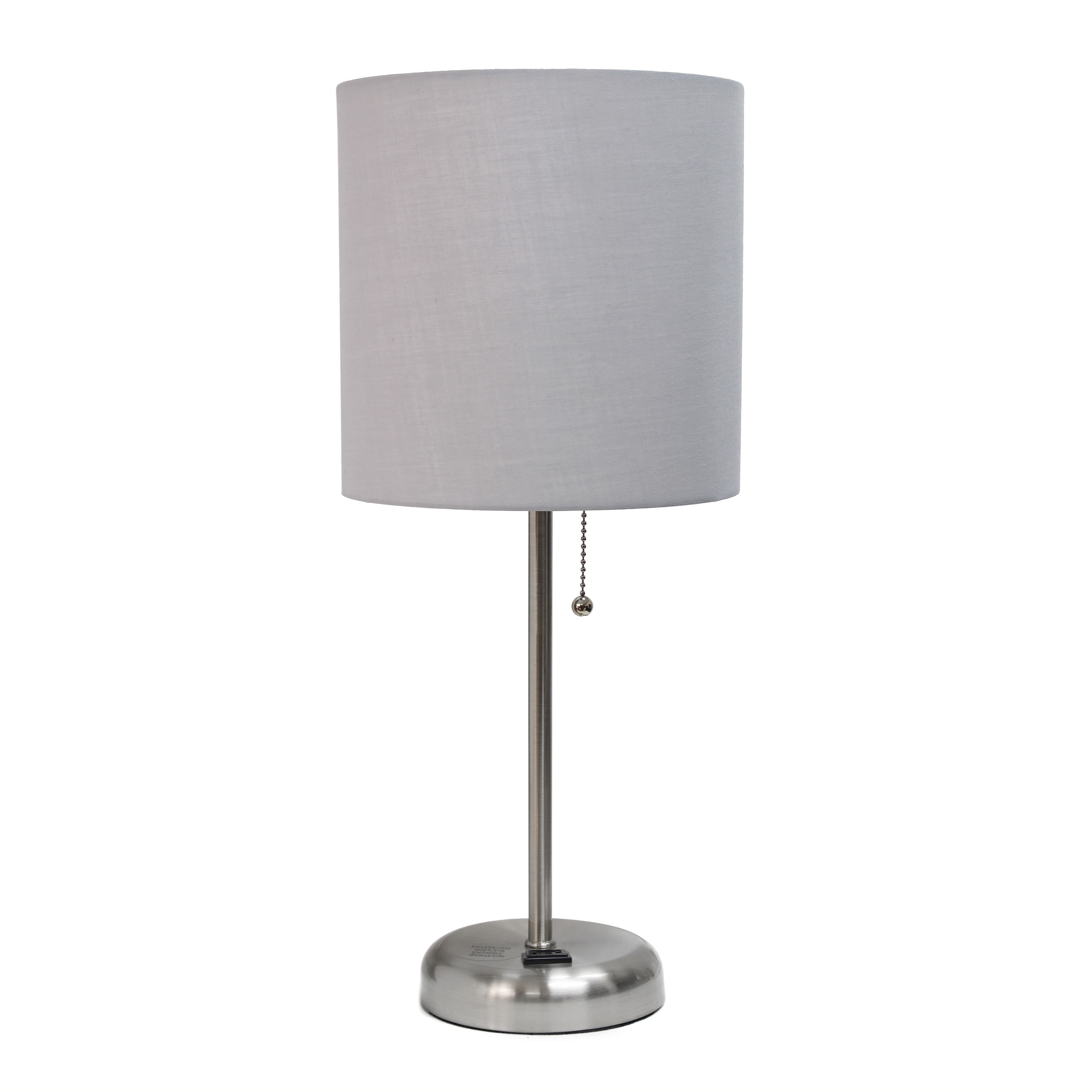 Creekwood Home Oslo 19.5&#x22; Power Outlet Table Lamp